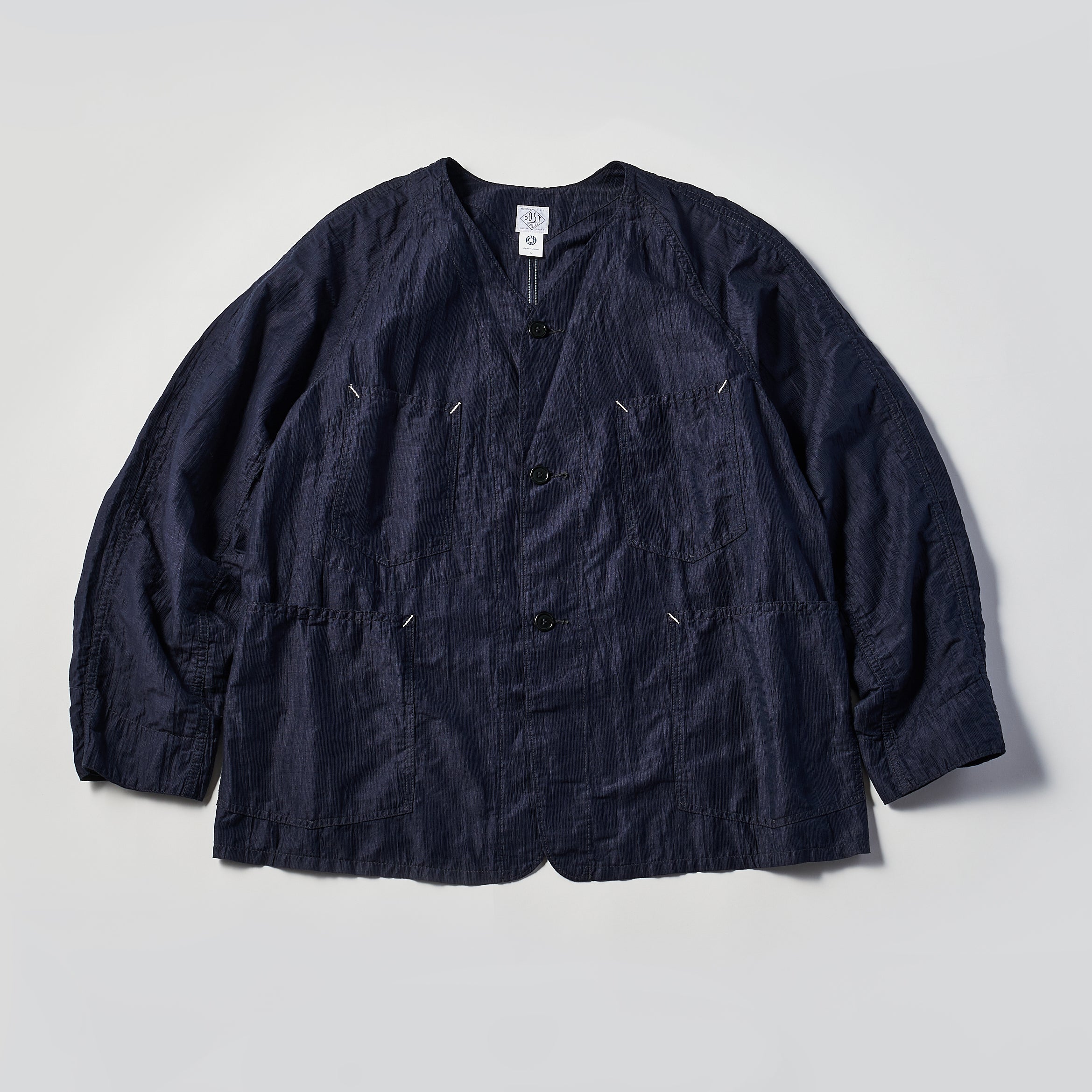 #3103 POST 42 DV CL2 : crinkle linen/cotton navy