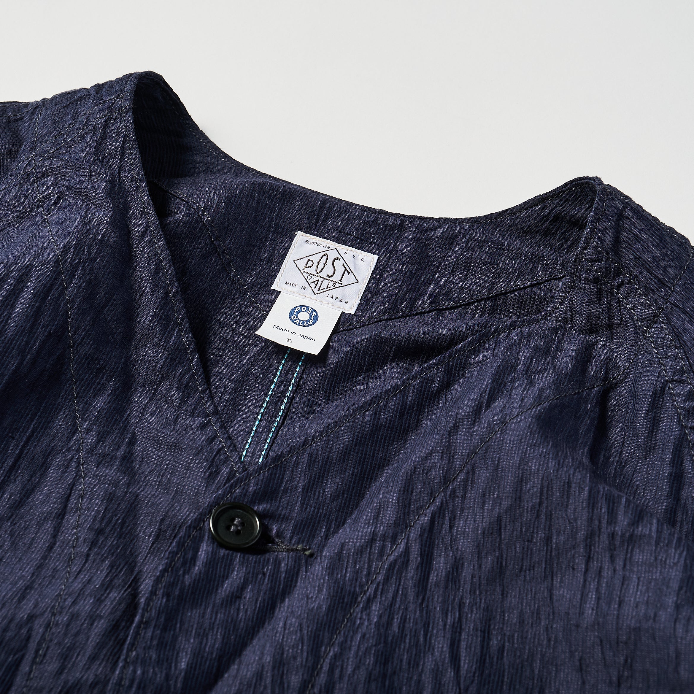 #3103 POST 42 DV CL2 : crinkle linen/cotton navy