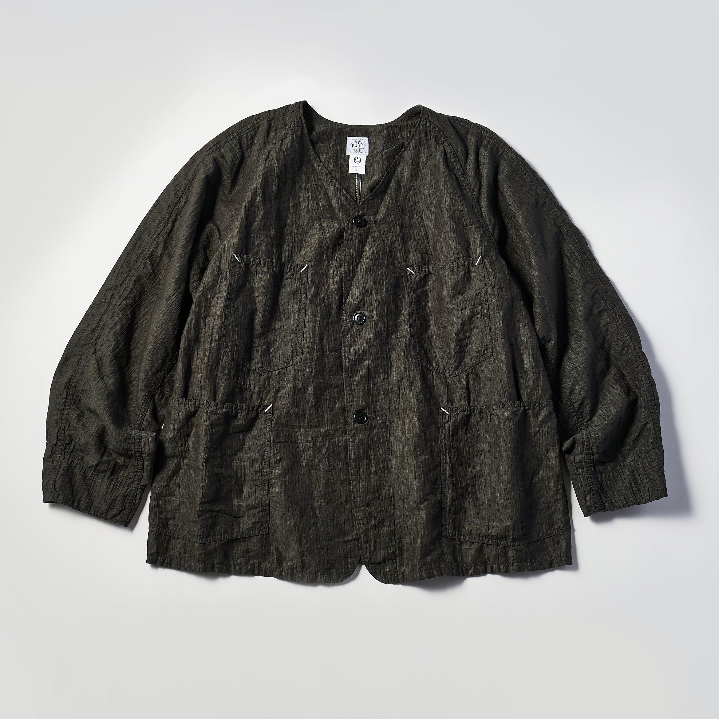 #3103 POST 42 DV CL3 : crinkle linen/cotton olive