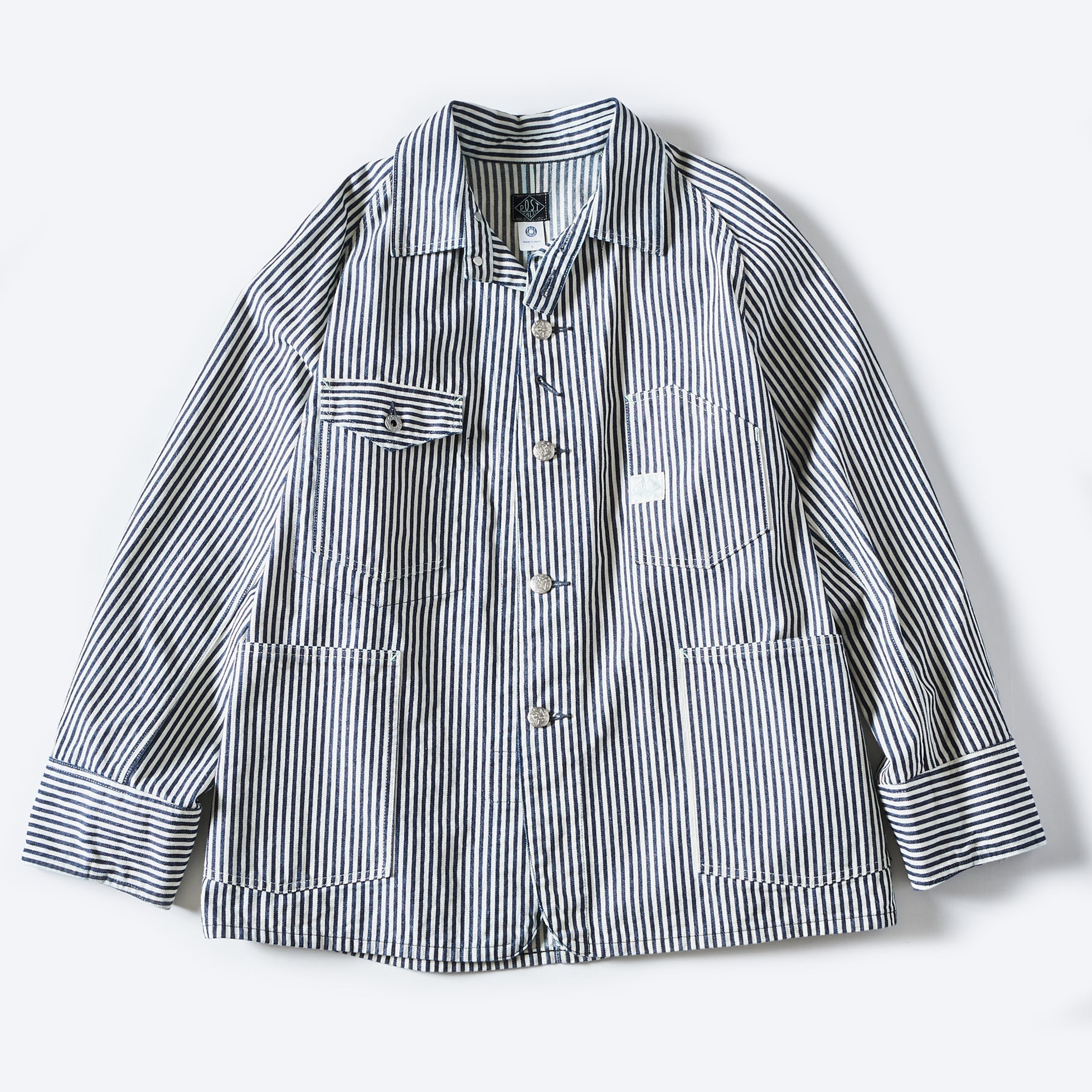 #1102-03 Engineer's Jacket: express stripe indigo