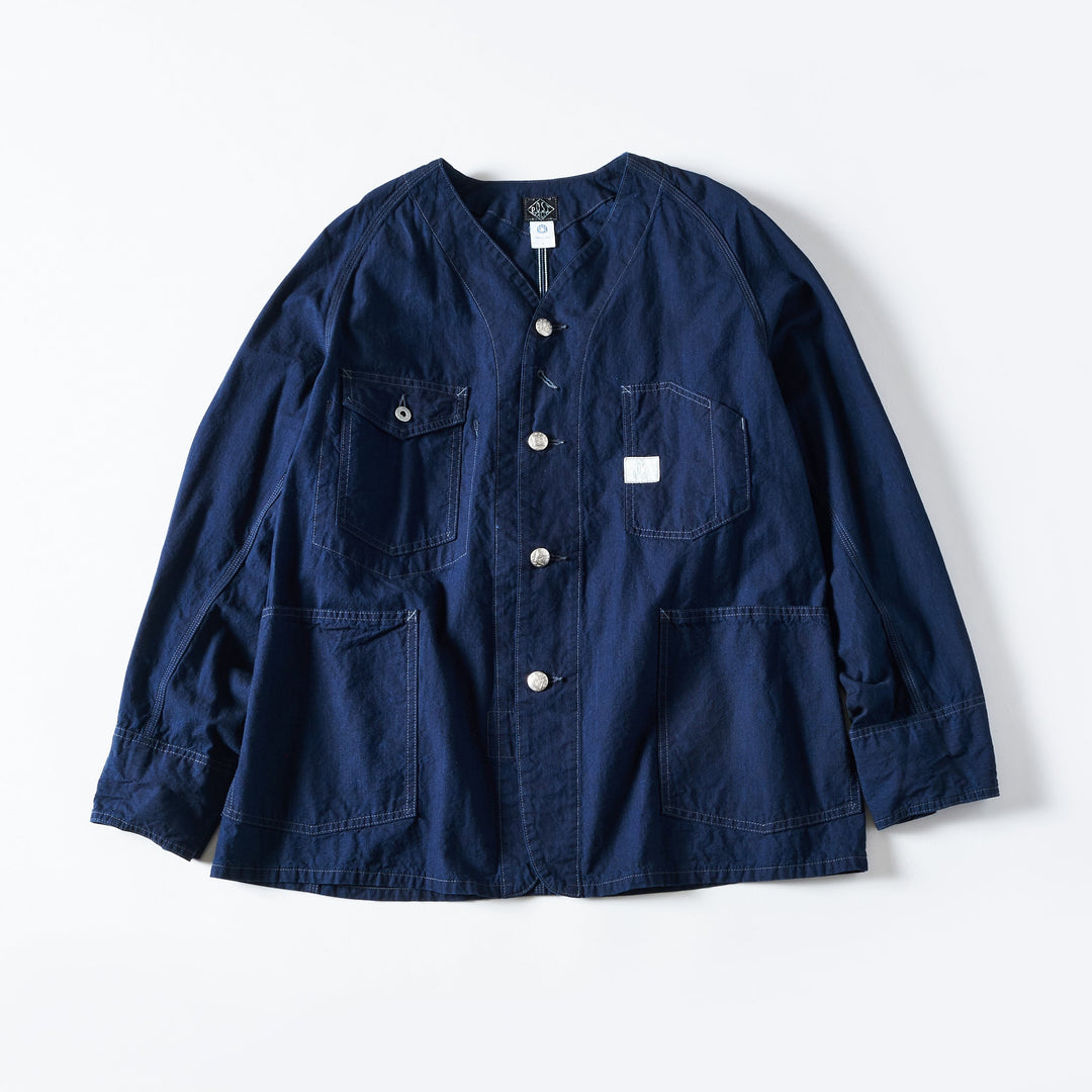#1102DV-VSI Engineer's Jacket DV : vintage sheeting indigo – POST OʼALLS #1102DV-VSI Engineer's Jacket DV : vintage sheeting indigo – POST OʼALLS