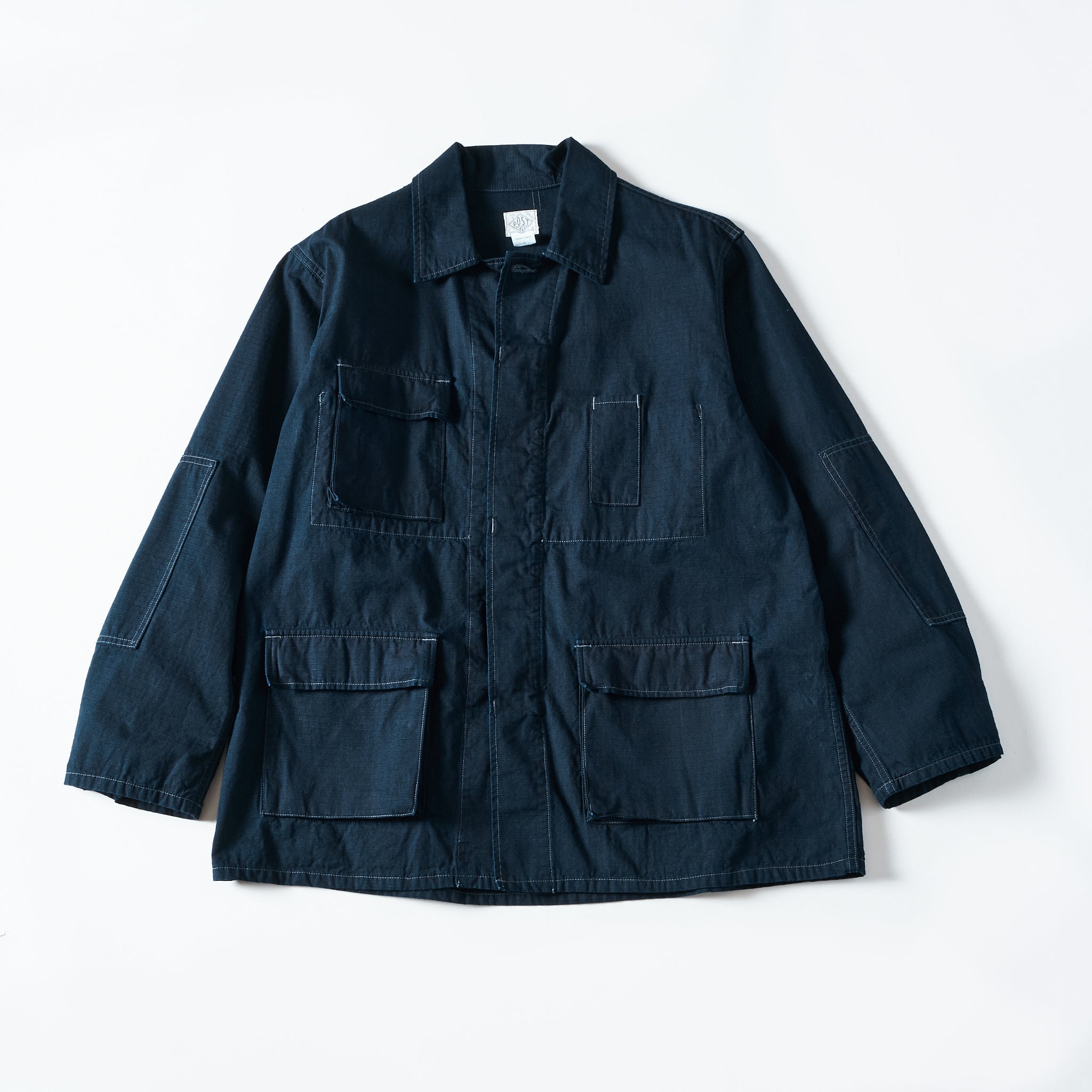 #1123-CRI BDU-R : cotton ripstop indigo