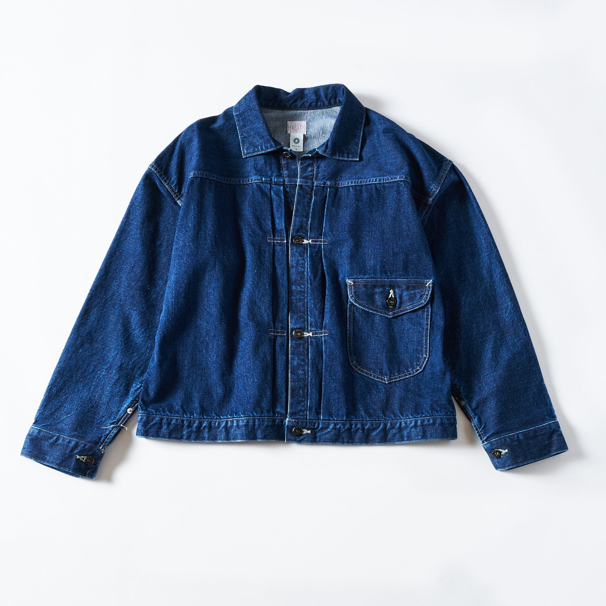 #1108R-12DW Ranchero 2 : 12oz. selvedge deep washed denim indigo