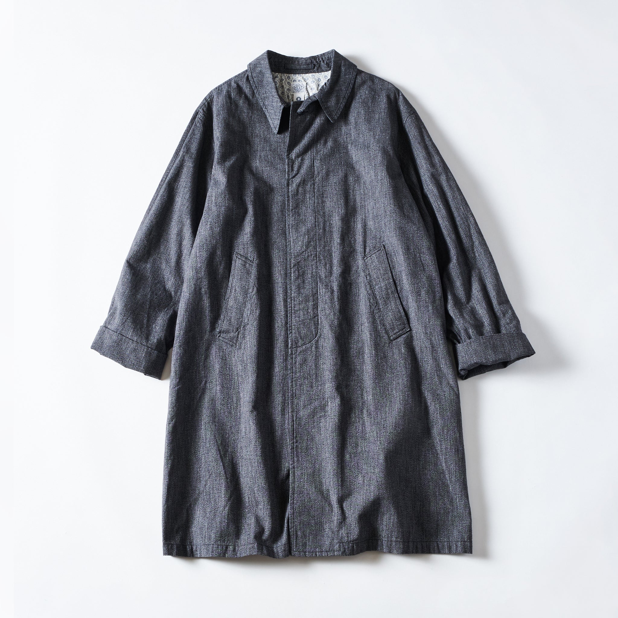 #3121-CSP USN Utility Coat : cotton covert salt &amp; pepper