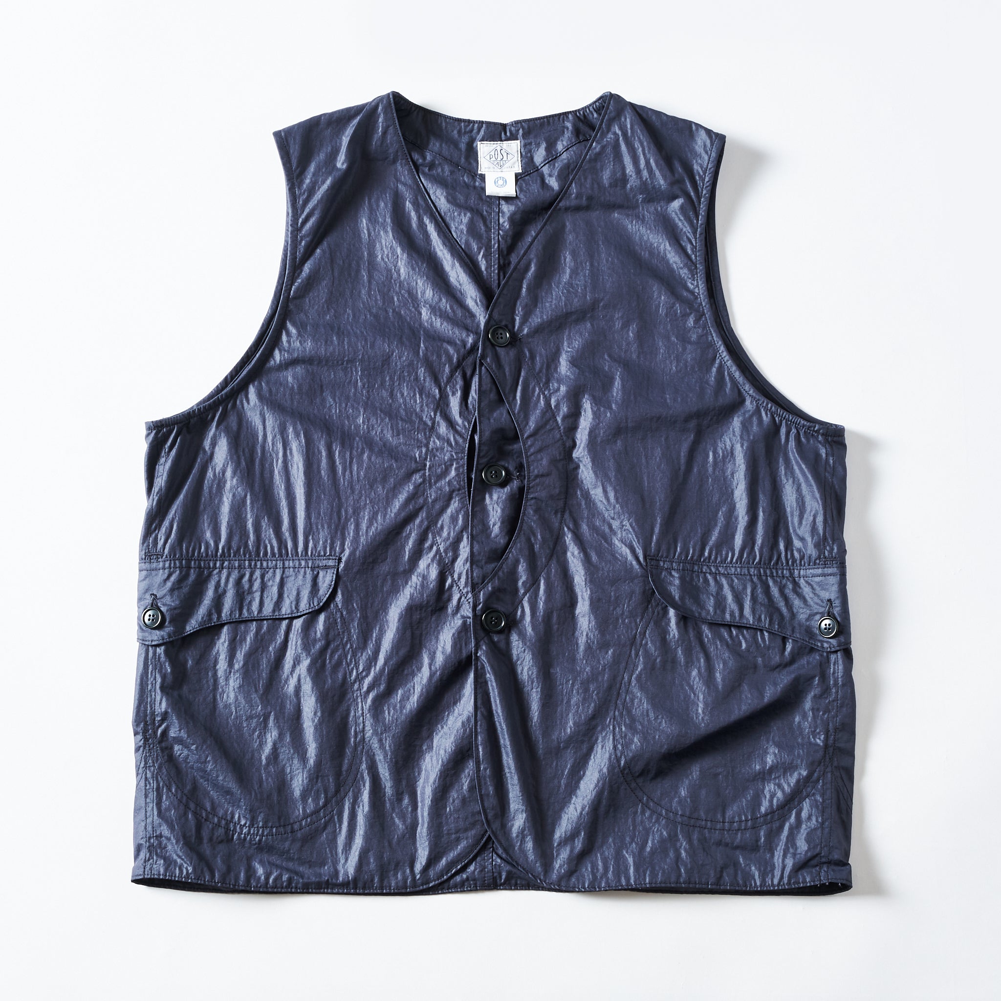 #1512-WTN Royal Traveler : waxy taffeta navy