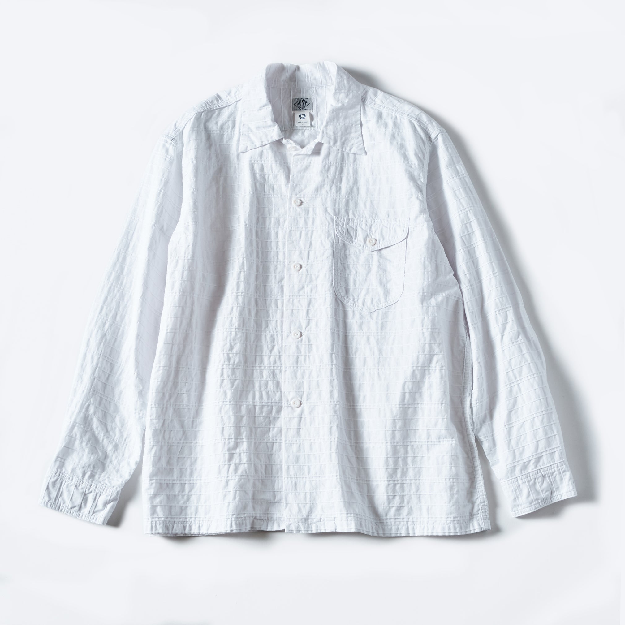 [PRE-ORDER vol.2] #1208B-HW New Basic Shirt: horizontal white
