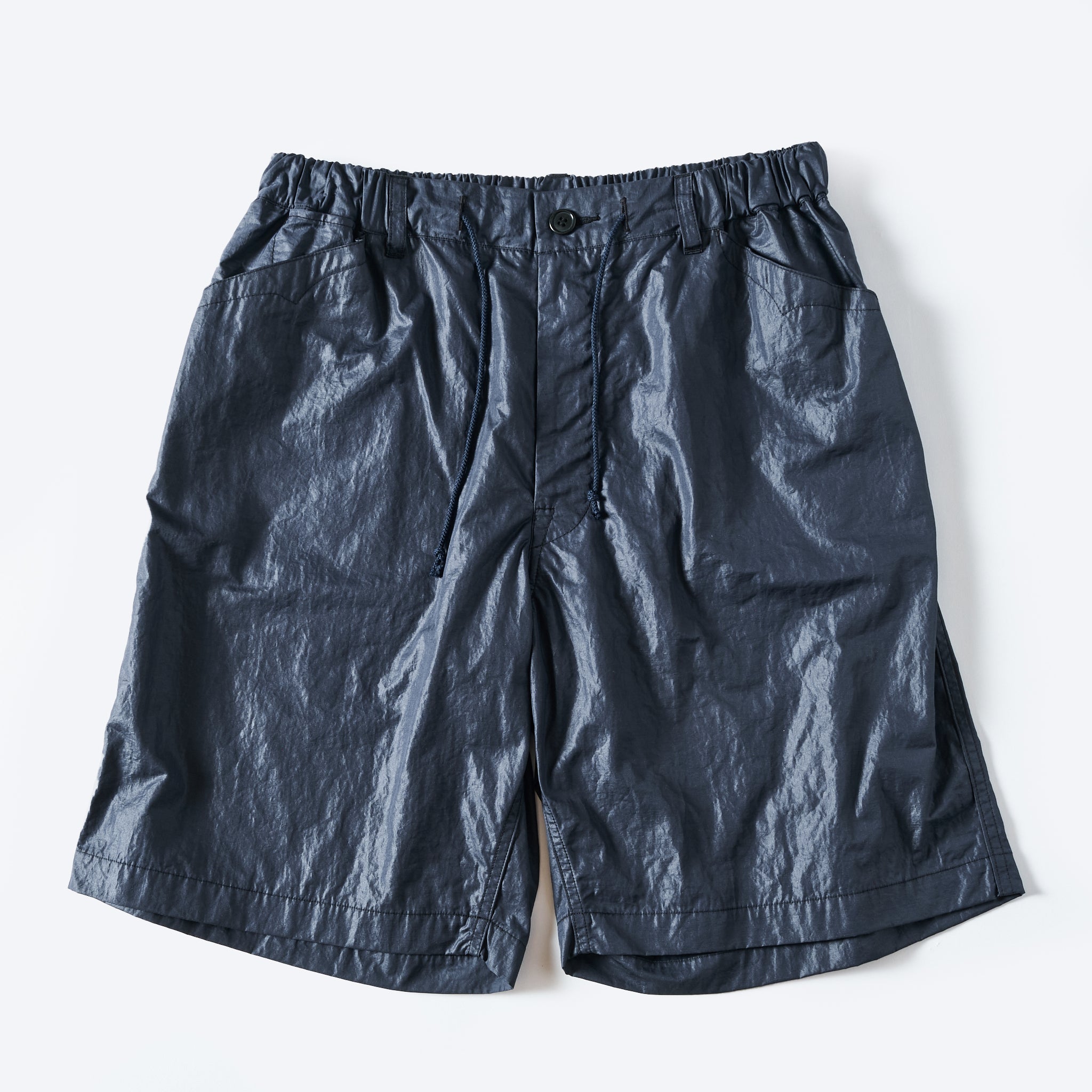 [PRE-ORDER SUMMER] #3319S-WTN EZ Chinois De Luxe Shorts : waxy taffeta navy