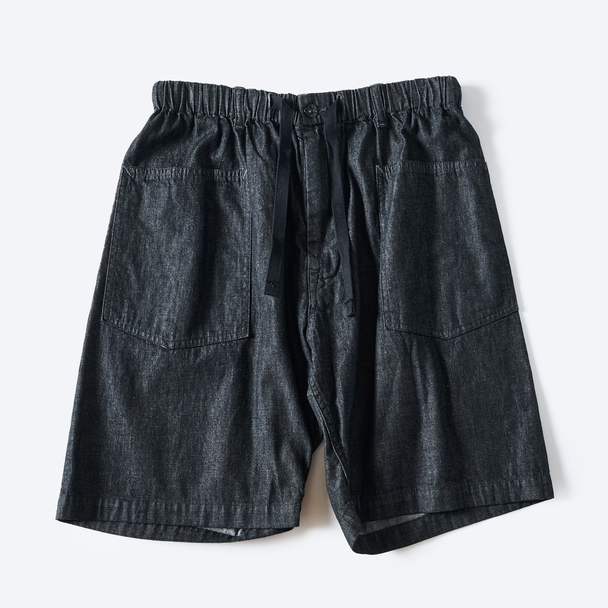 [PRE-ORDER SUMMER] #3313S-8DB EZ ARMY-NAVY Shorts 2 : 8oz. denim black