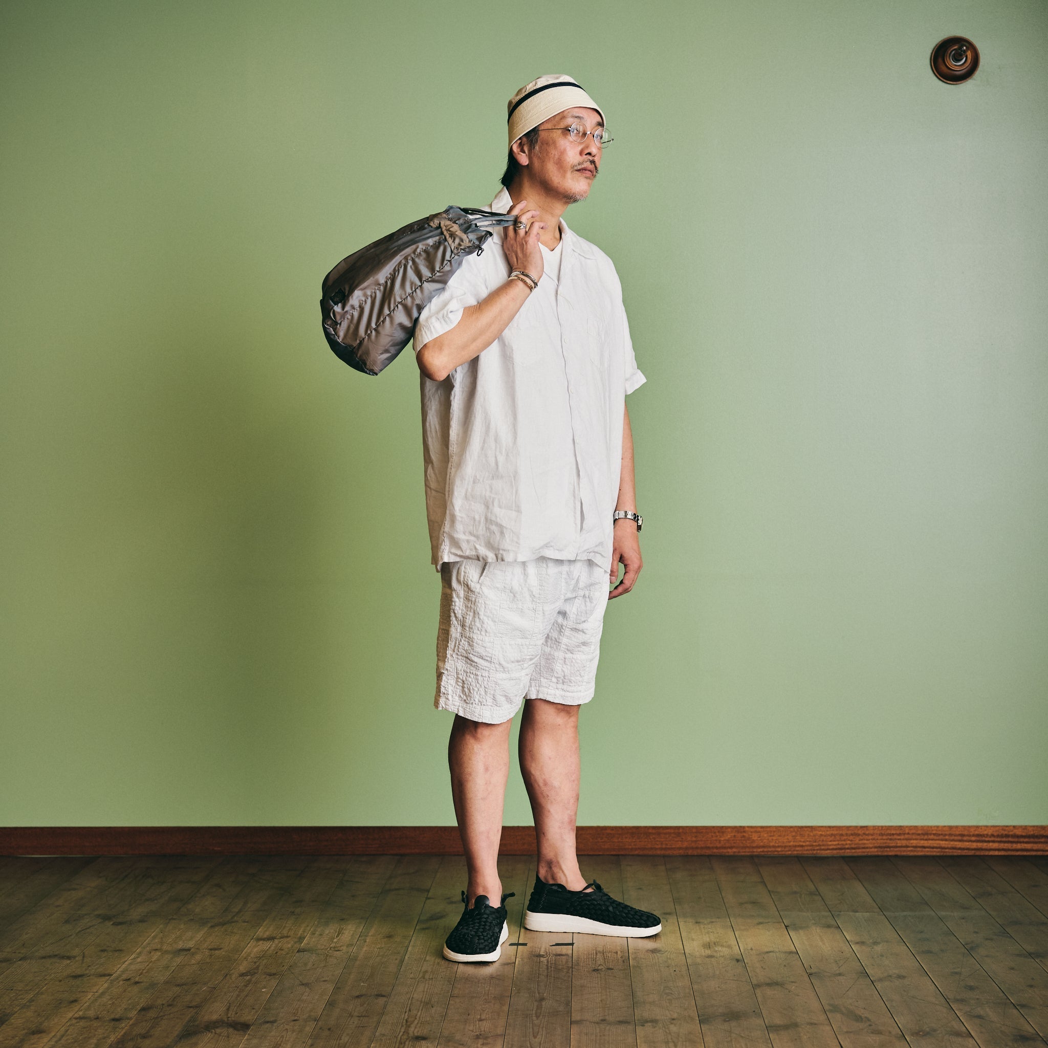 [PRE-ORDER SUMMER] #3315S-SPW EZ Lax 4 Shorts : summer patchwork white