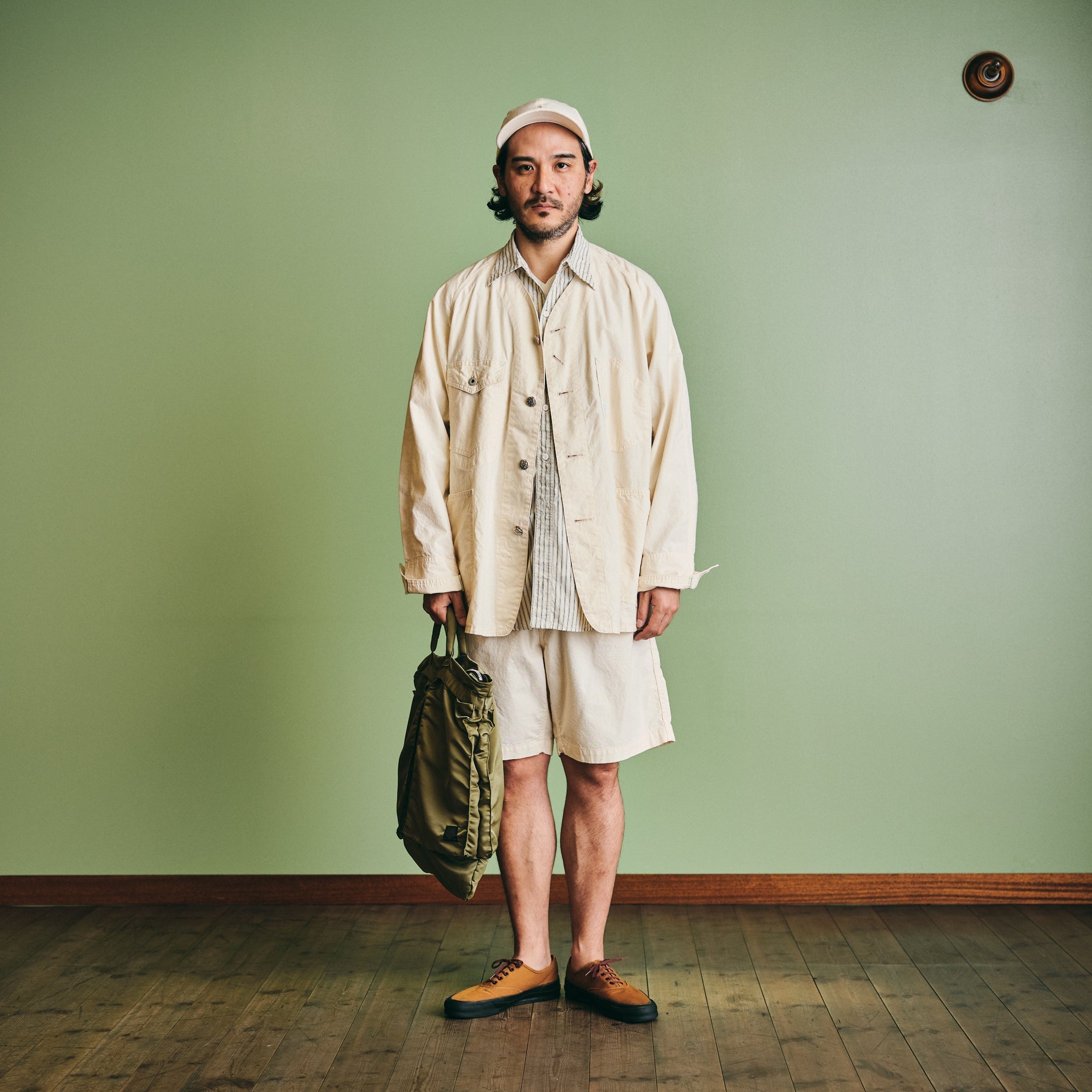 #1102-CD Engineer's Jacket : cotton drill natural