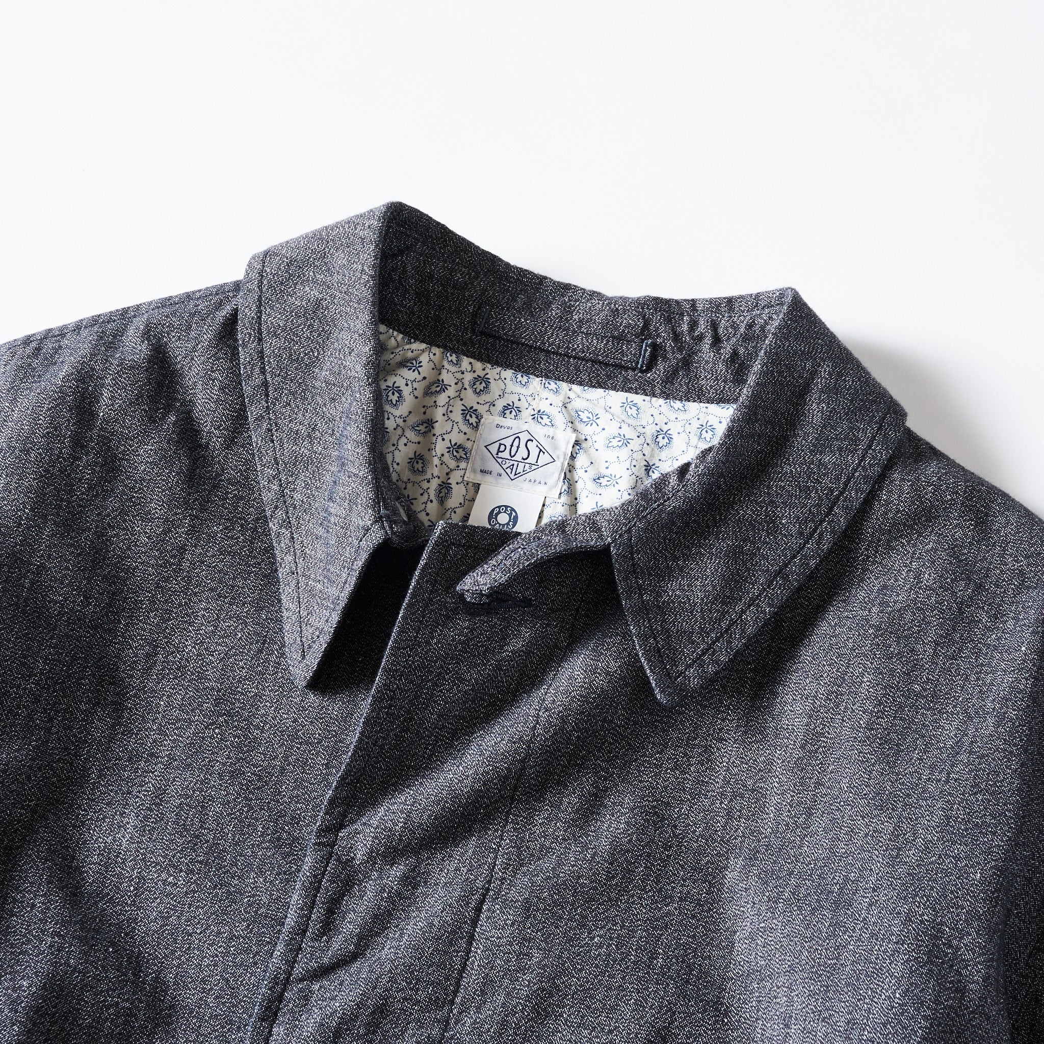 #3121-CSP USN Utility Coat : cotton covert salt &amp; pepper