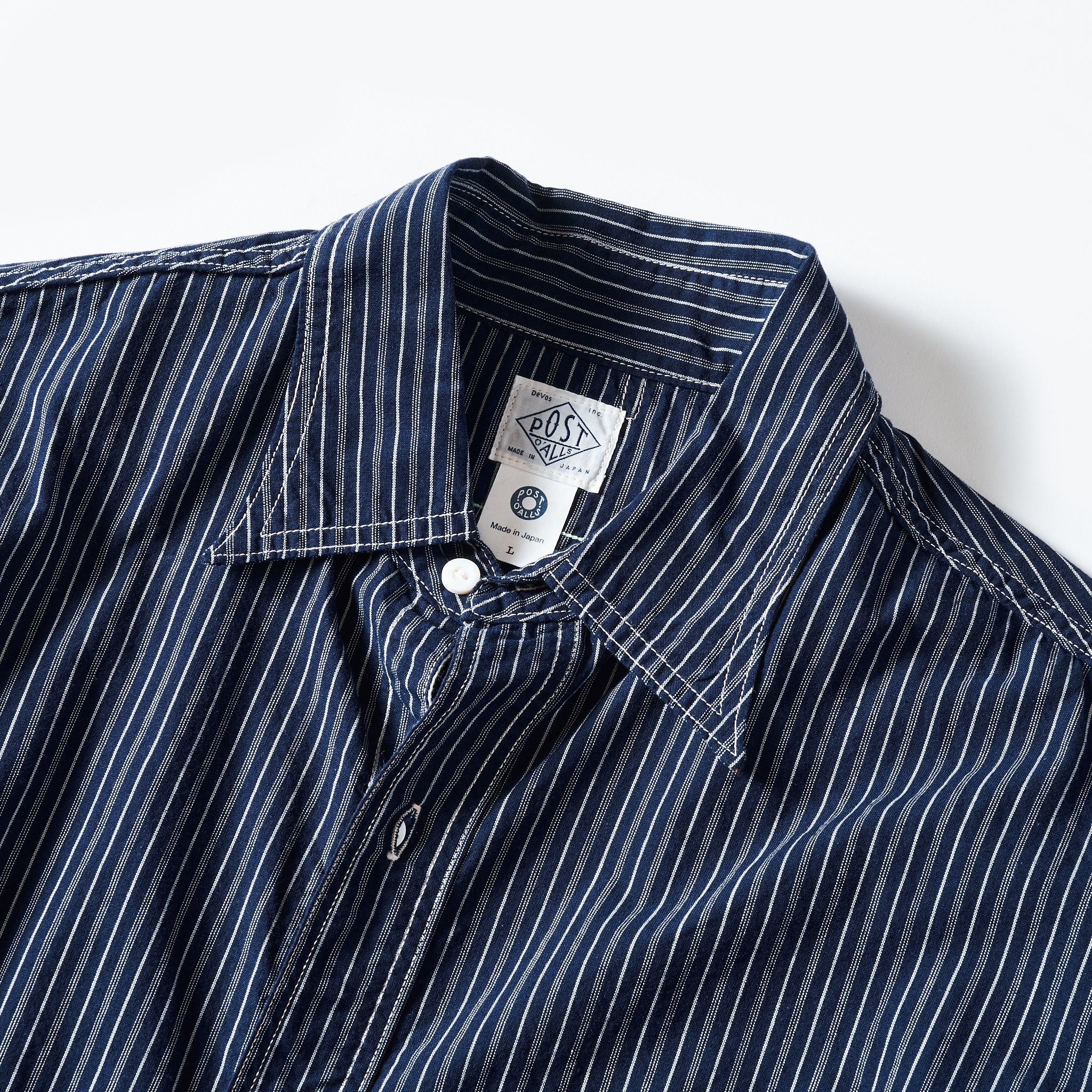 #1211-IS The POST : indigo stripe