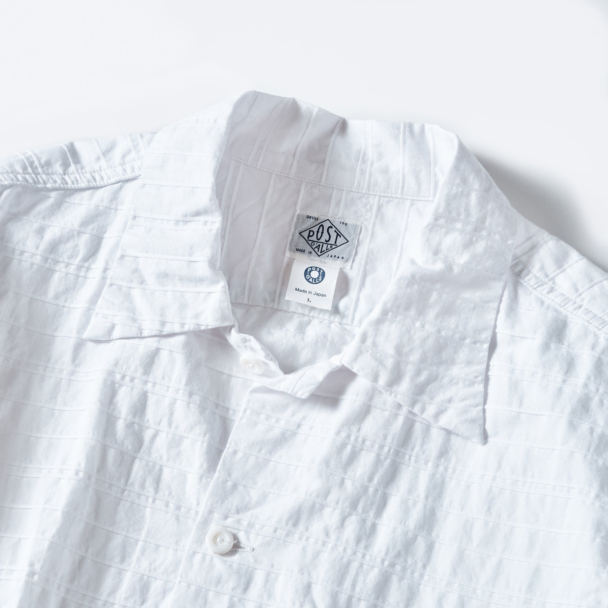[PRE-ORDER vol.2] #1208B-HW New Basic Shirt: horizontal white