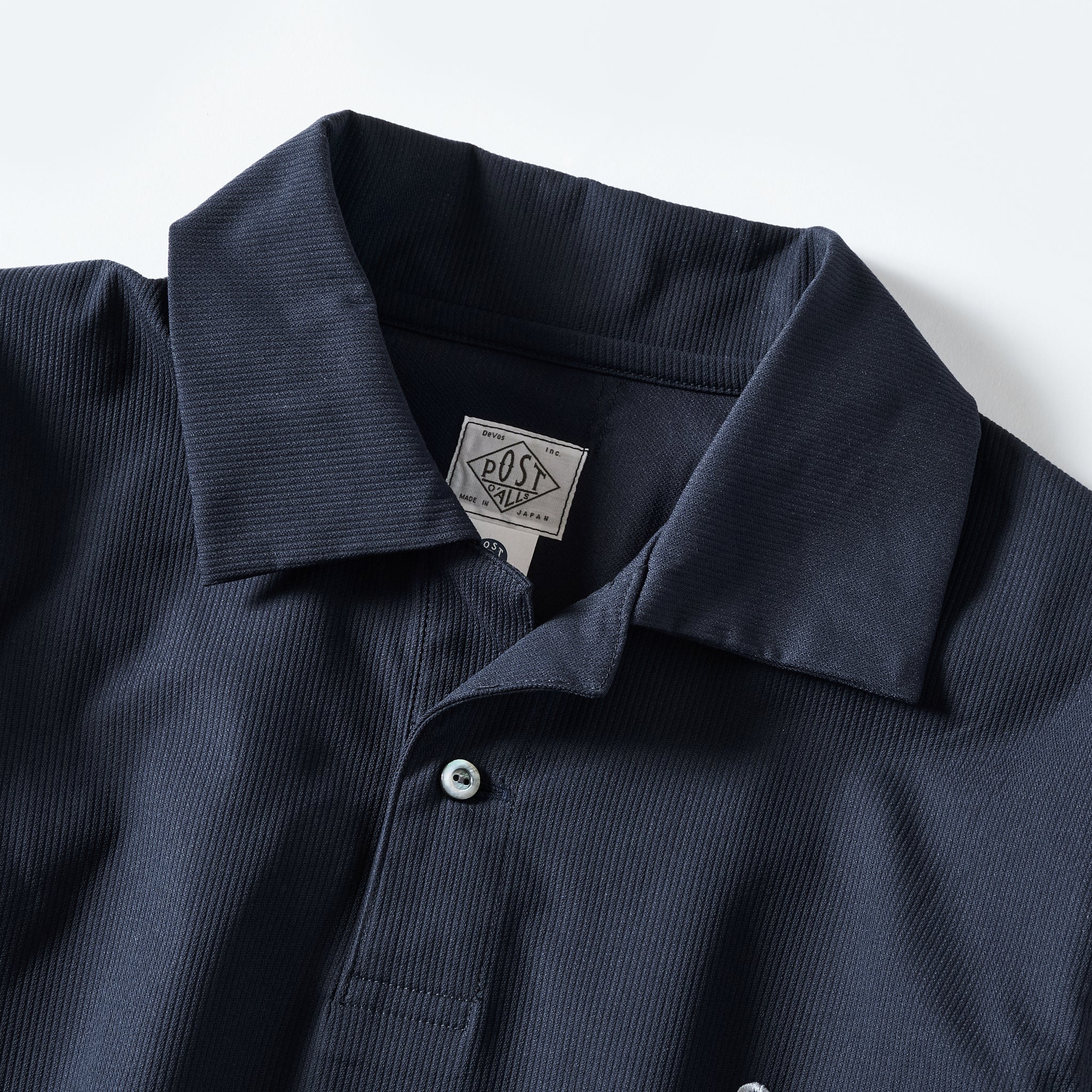 #3619-PBN POST Polo : poly bedfordcord navy