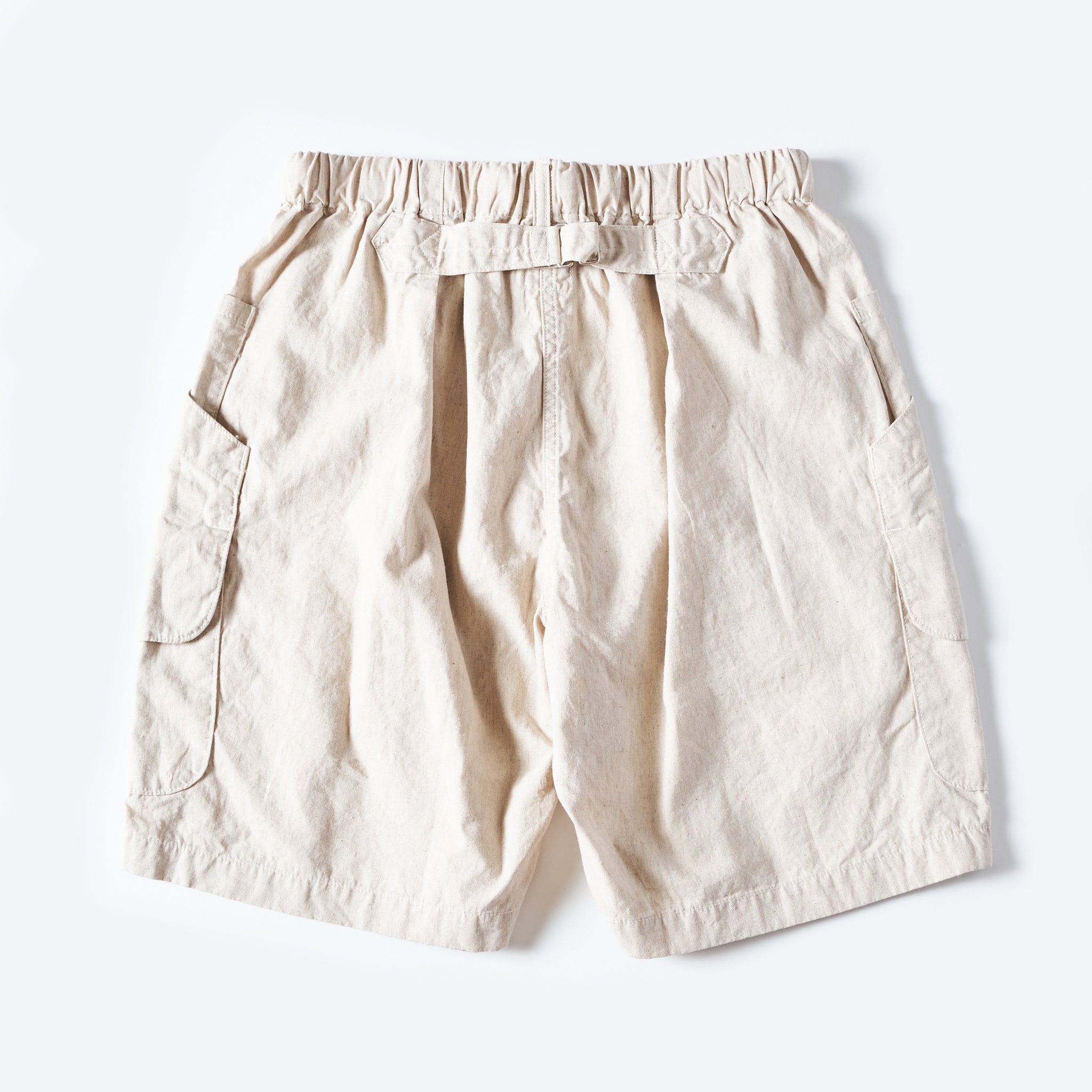 [PRE-ORDER SUMMER] #2323E-HCP1 EZ DEE's Shorts : hemp/cotton poplin natural