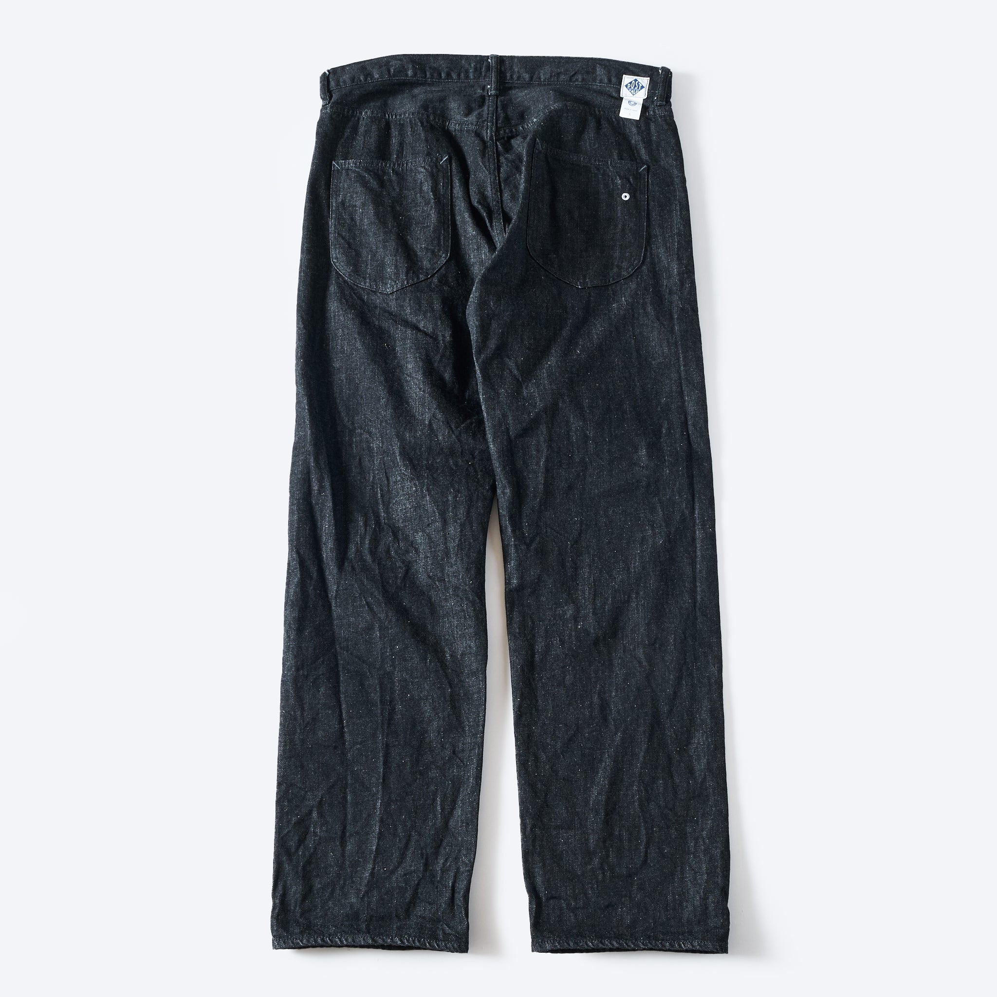 #1397-12DB No.2 Five Pocket : 12oz. selvedge denim black