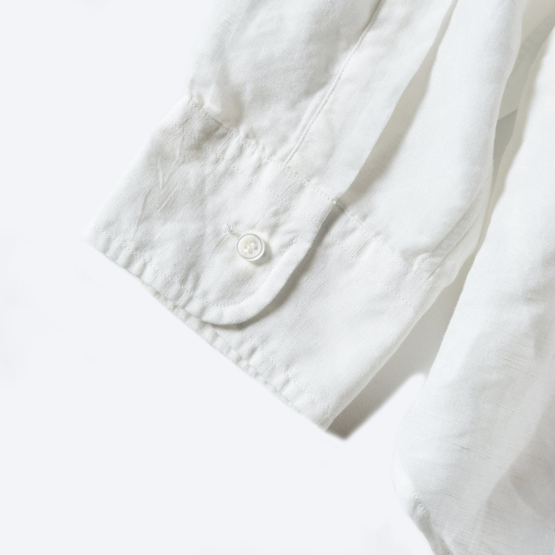 1283-CL1 POST BD2 : cotton/linen chambray white – POST OʼALLS 1283-CL1 POST BD2 : cotton/linen chambray white – POST OʼALLS
