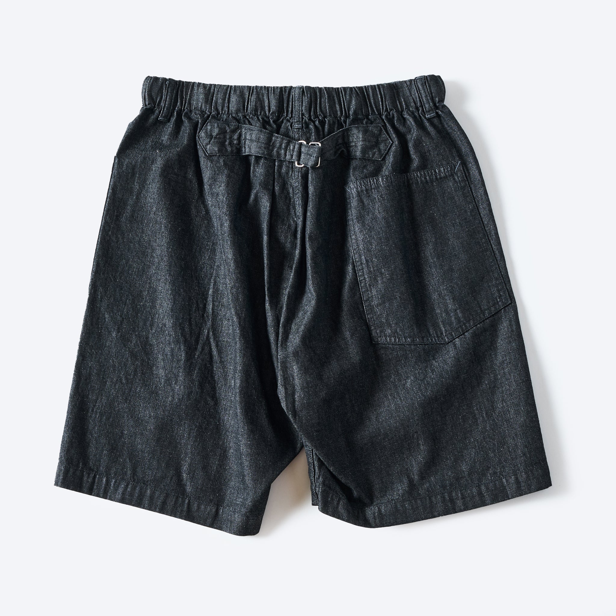 [PRE-ORDER SUMMER] #3313S-8DB EZ ARMY-NAVY Shorts 2 : 8oz. denim black