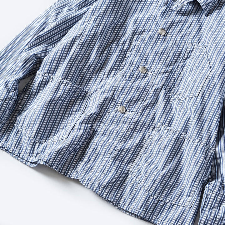 1101L-SB1 Lined No.1 Jacket : stripe x white broadcloth 1