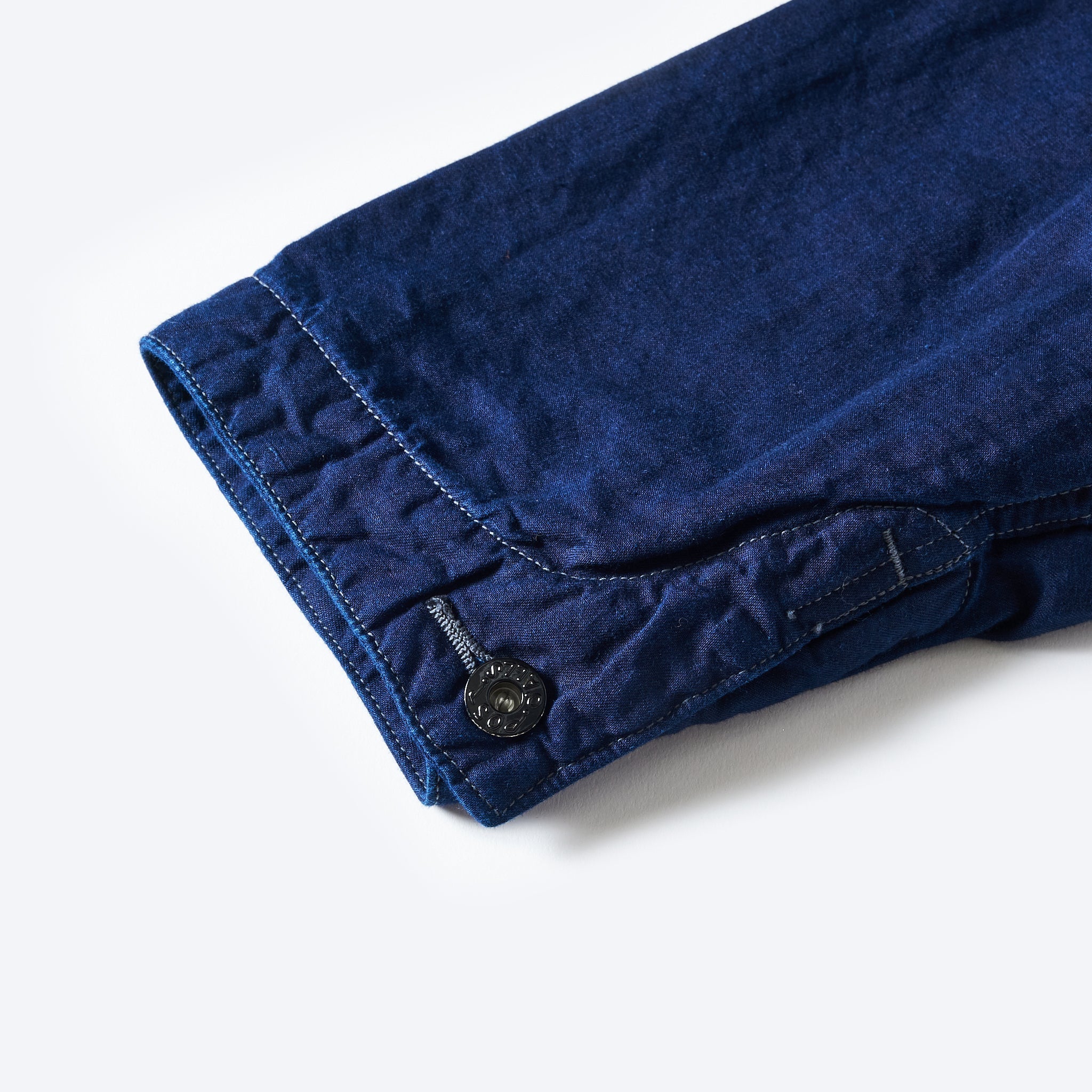 #1101L-CLW Lined No.1 Jacket : cotton/linen denim x feather chambray W indigo