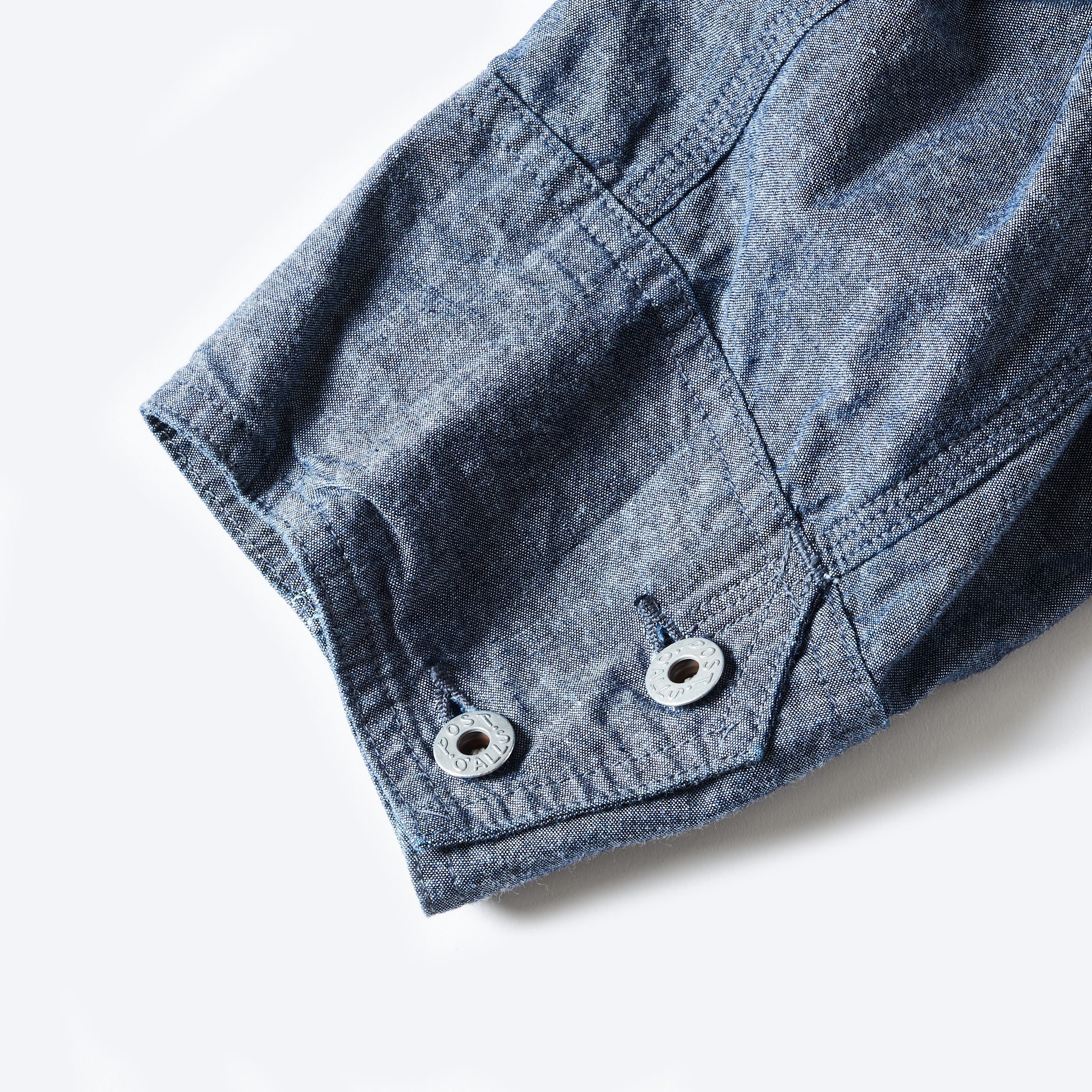 #1102-VSC Engineer's Jacket : vintage sheeting chambray