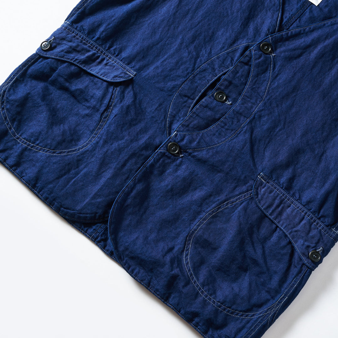 1512-CLW Royal Traveler : cotton/linen denim W indigo – POST OʼALLS