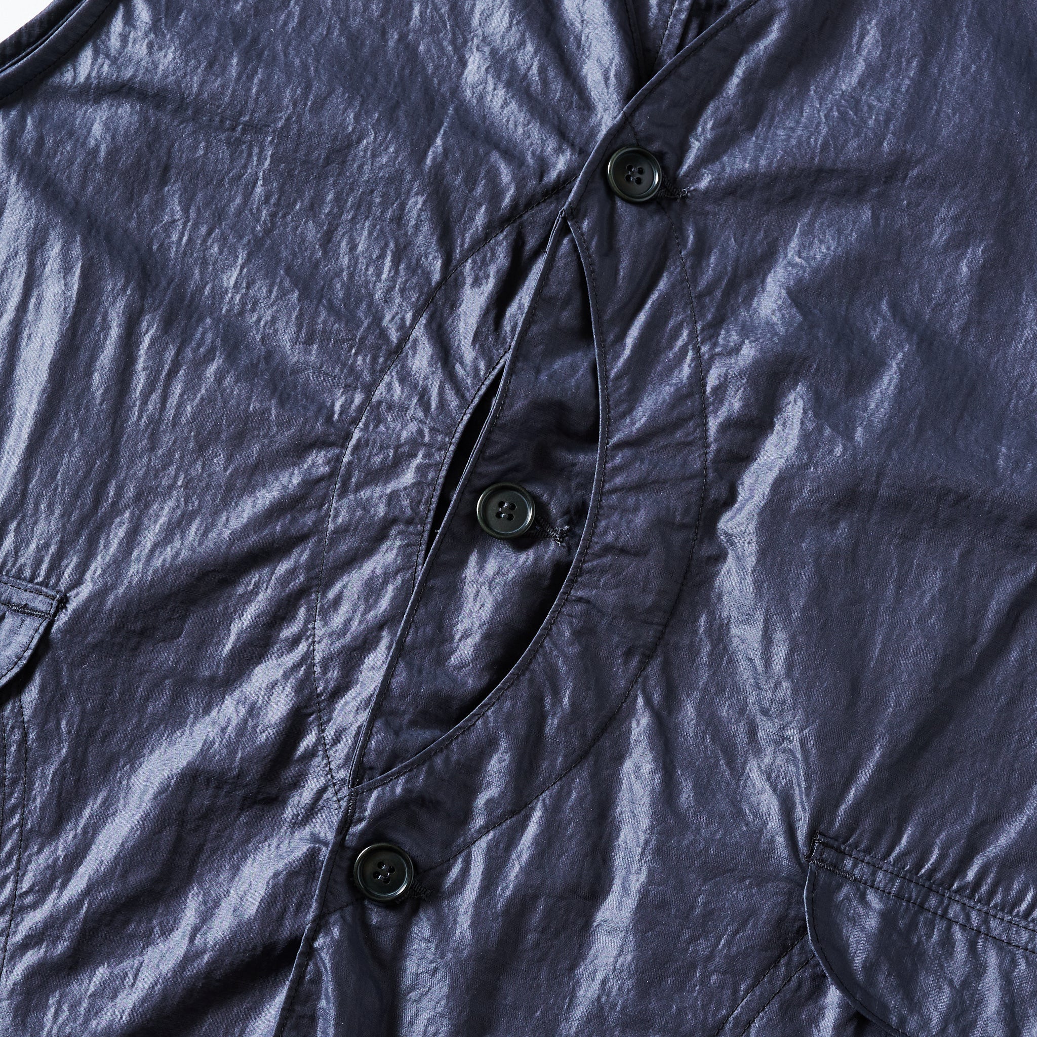 #1512-WTN Royal Traveler : waxy taffeta navy