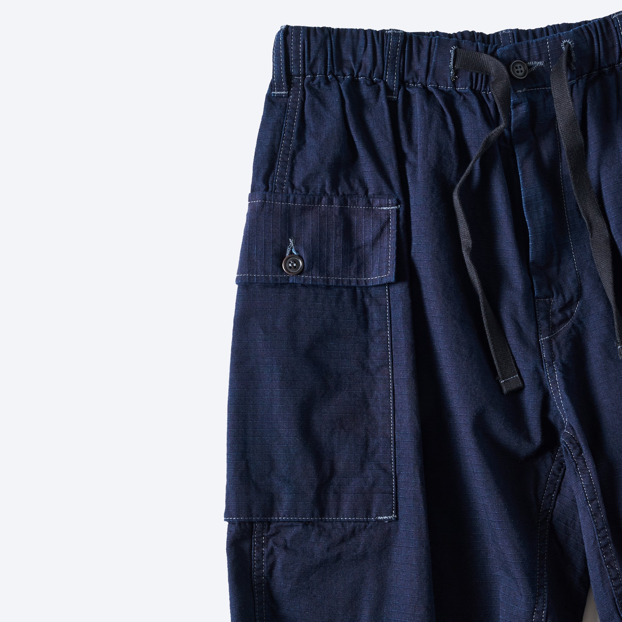 [PRE-ORDER SUMMER] #3308S-CRI EZ WALKABOUT Shorts : cotton ripstop indigo