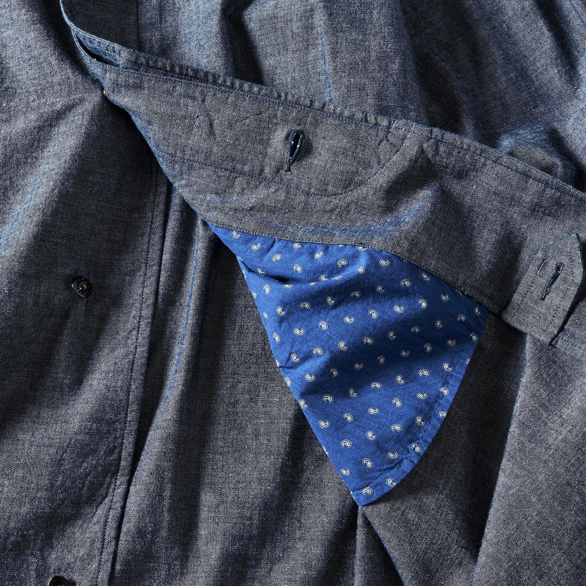 #3121-HCC USN Utility Coat: heavy chambray