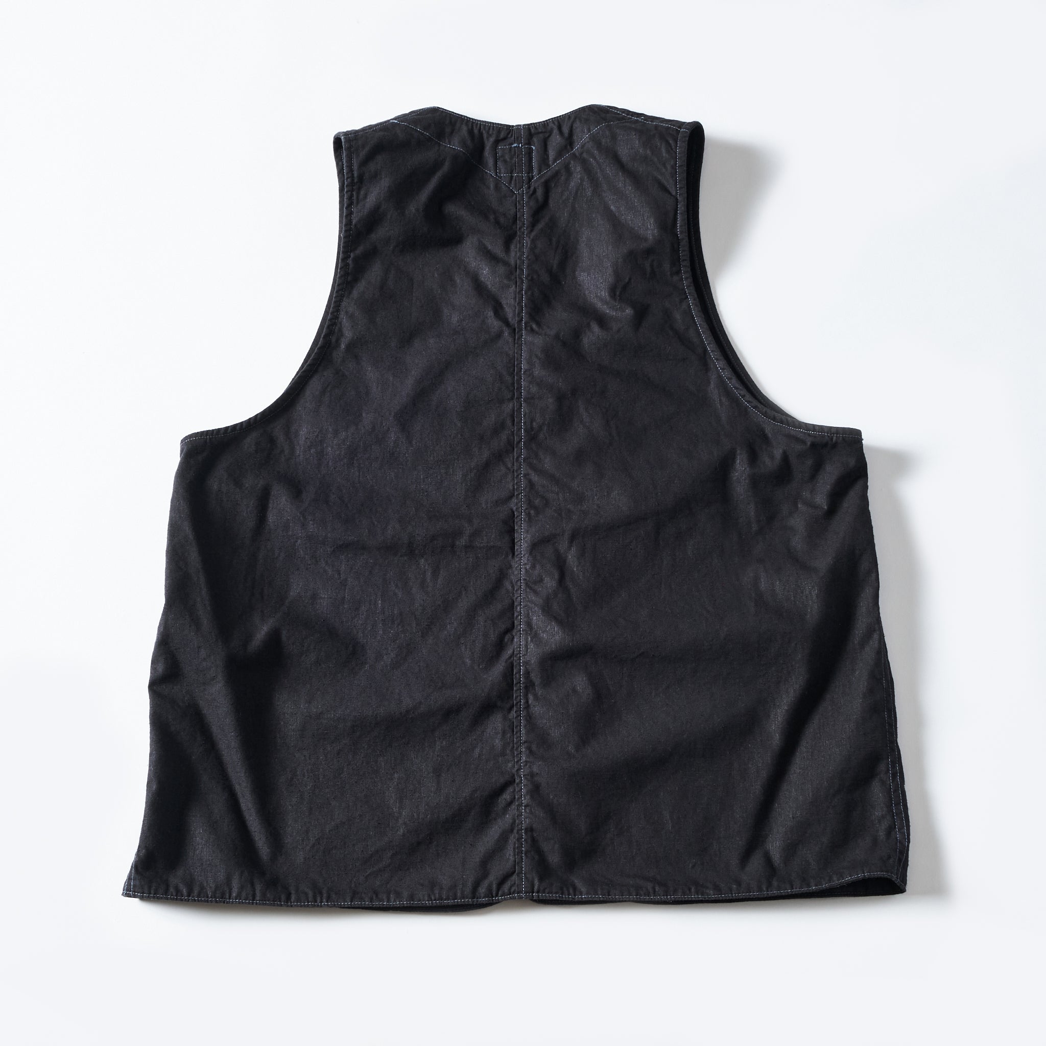 #3502-HCP4 DEE Vest: hemp/cotton poplin black
