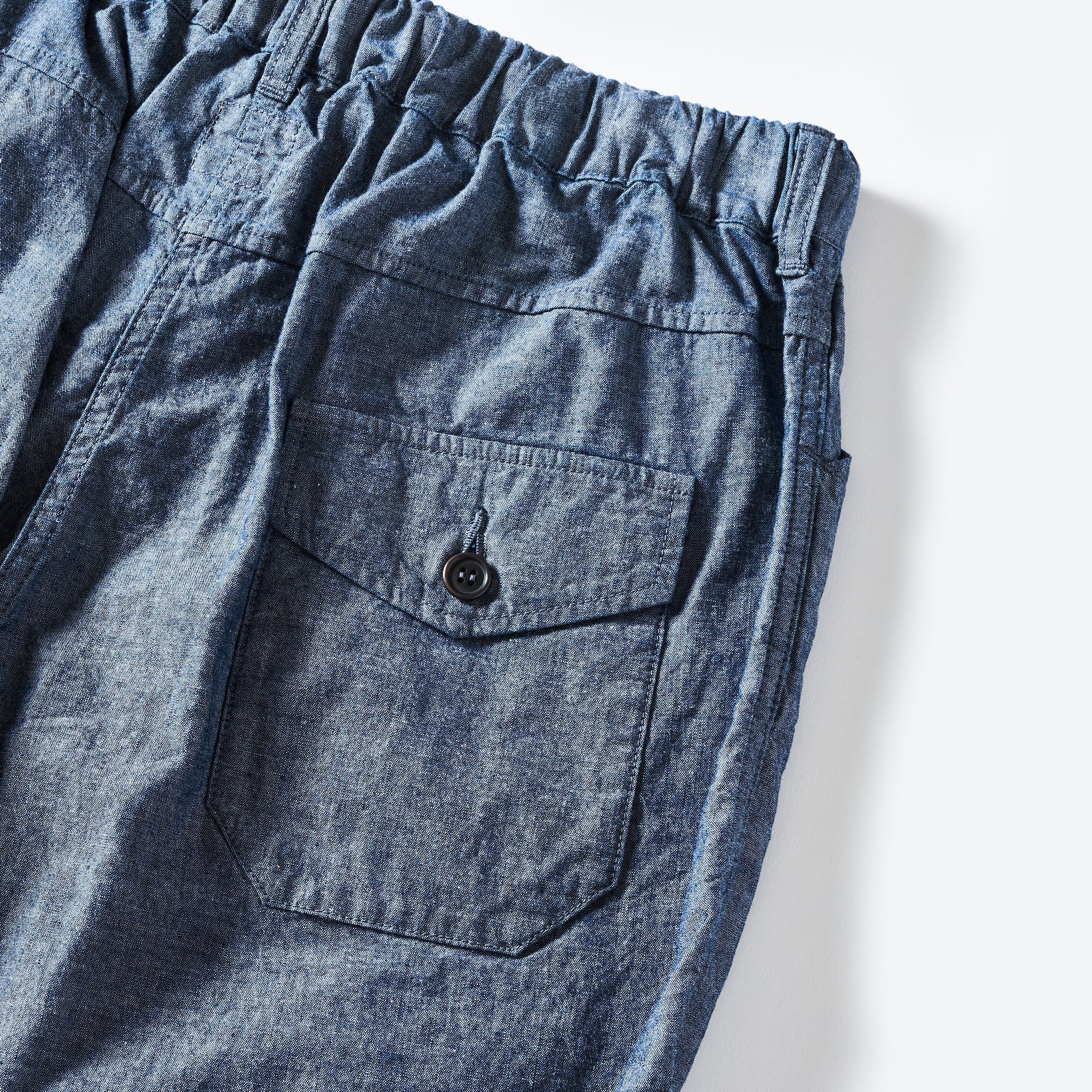 [PRE-ORDER SUMMER] #3318S-VSC EZ Travail Shorts : vintage sheeting chambray