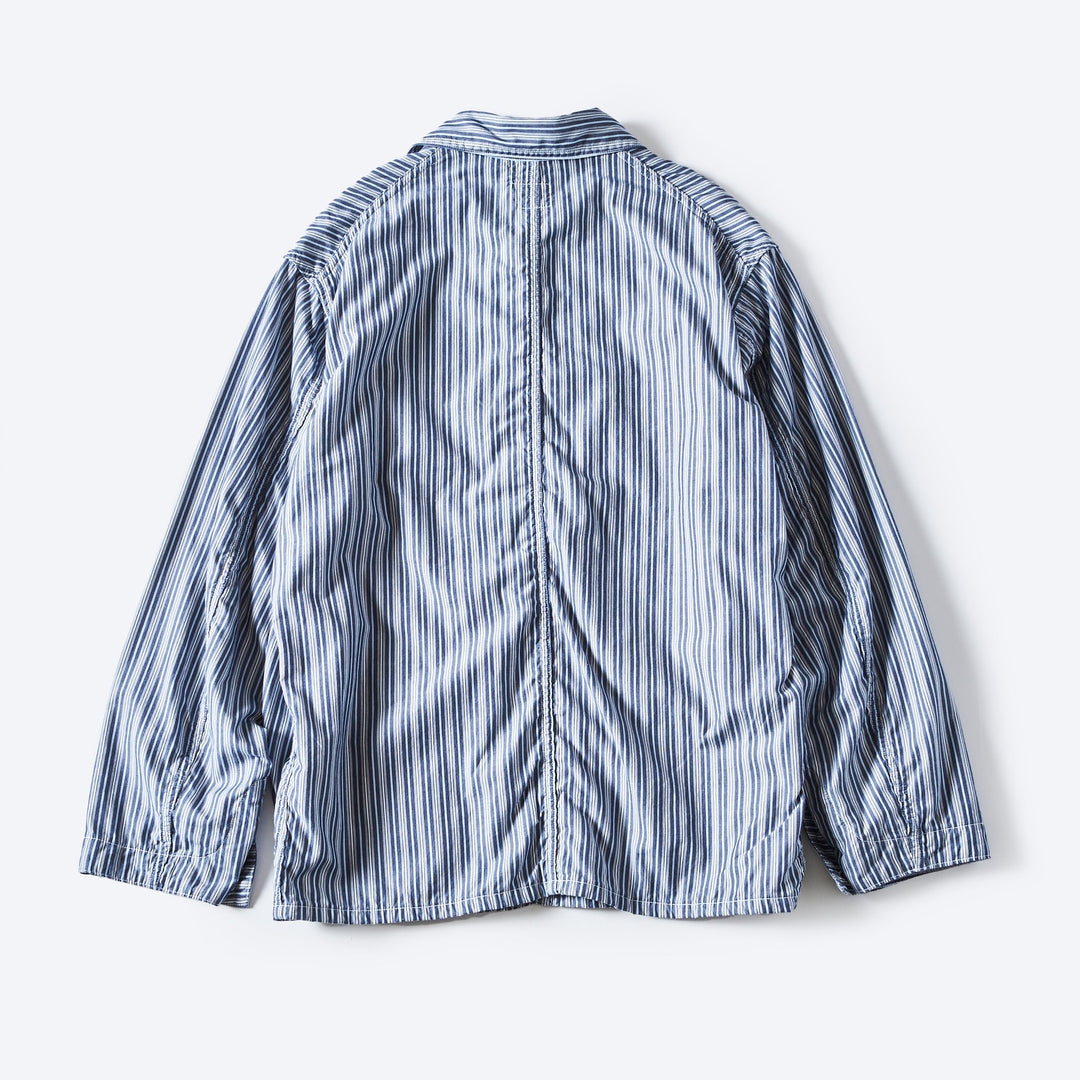 1101L-SB1 Lined No.1 Jacket : stripe x white broadcloth 1
