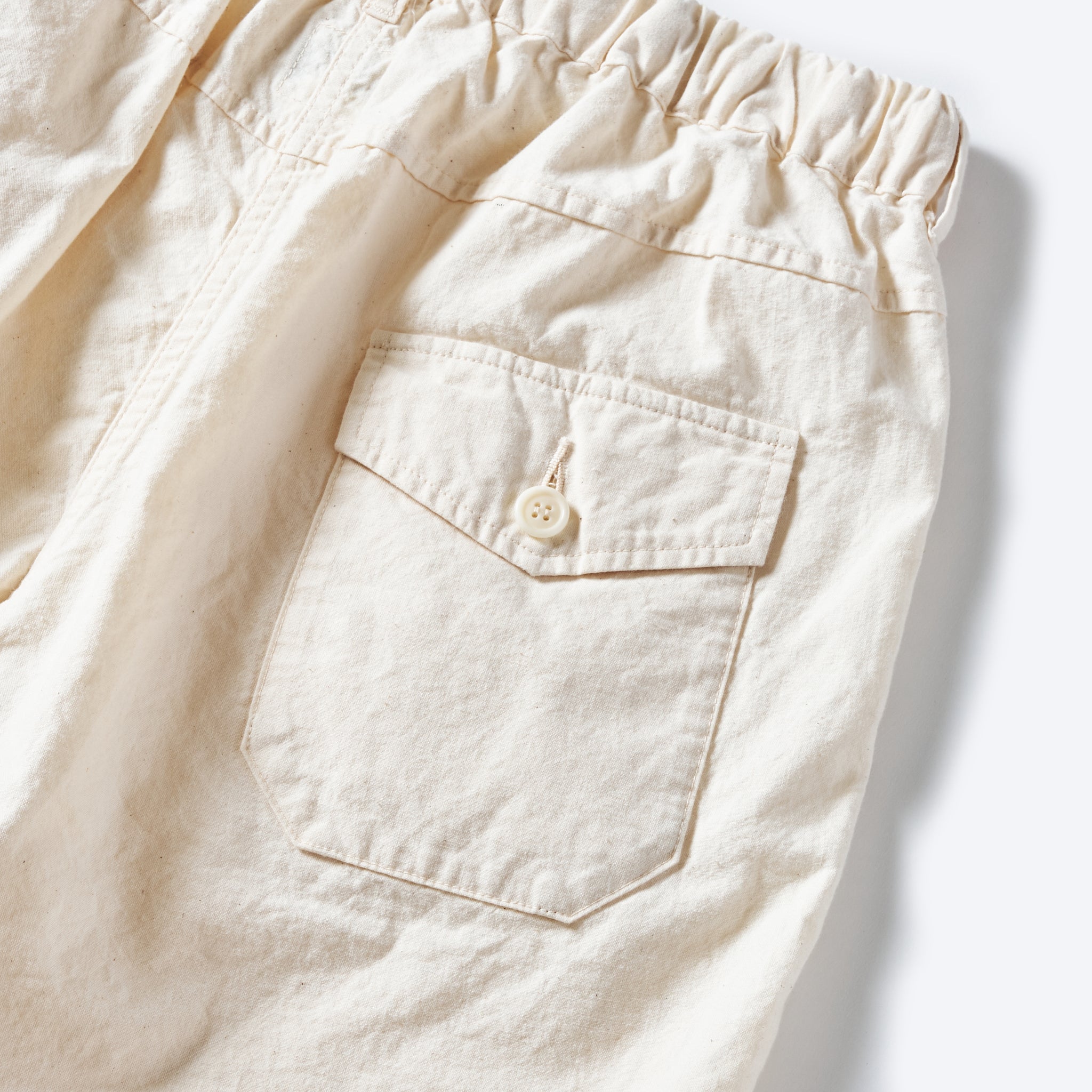 [PRE-ORDER SUMMER] #3318S-VSN EZ Travail Shorts : vintage sheeting natural