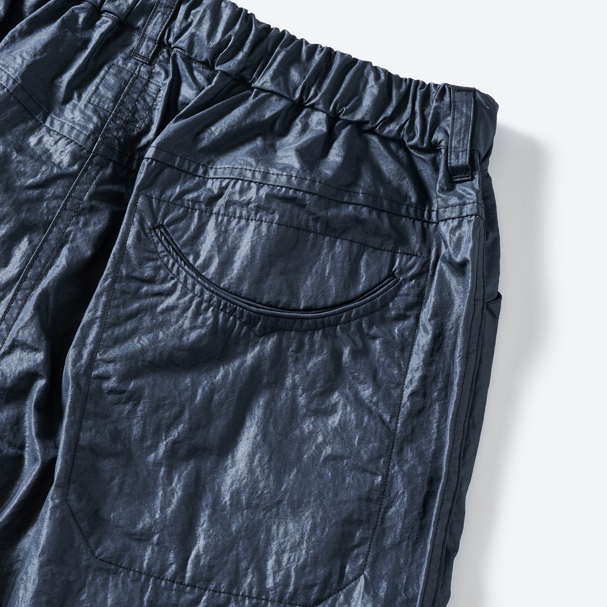 [PRE-ORDER SUMMER] #3319S-WTN EZ Chinois De Luxe Shorts : waxy taffeta navy