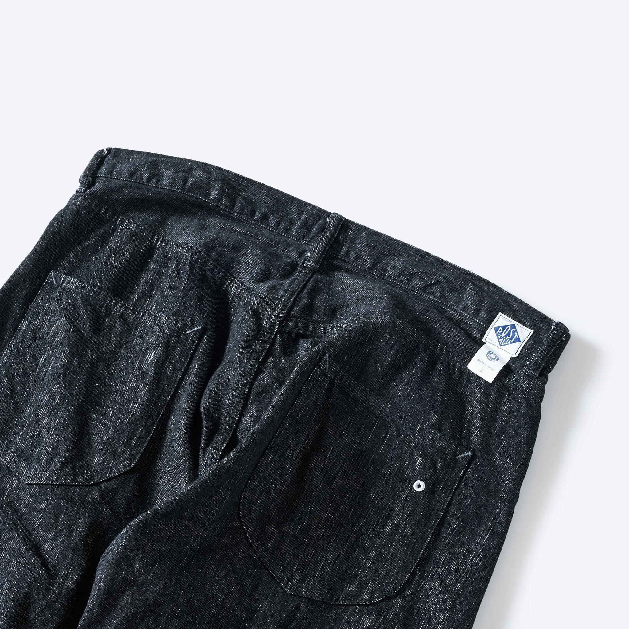 #1397-12DB No.2 Five Pocket : 12oz. selvedge denim black