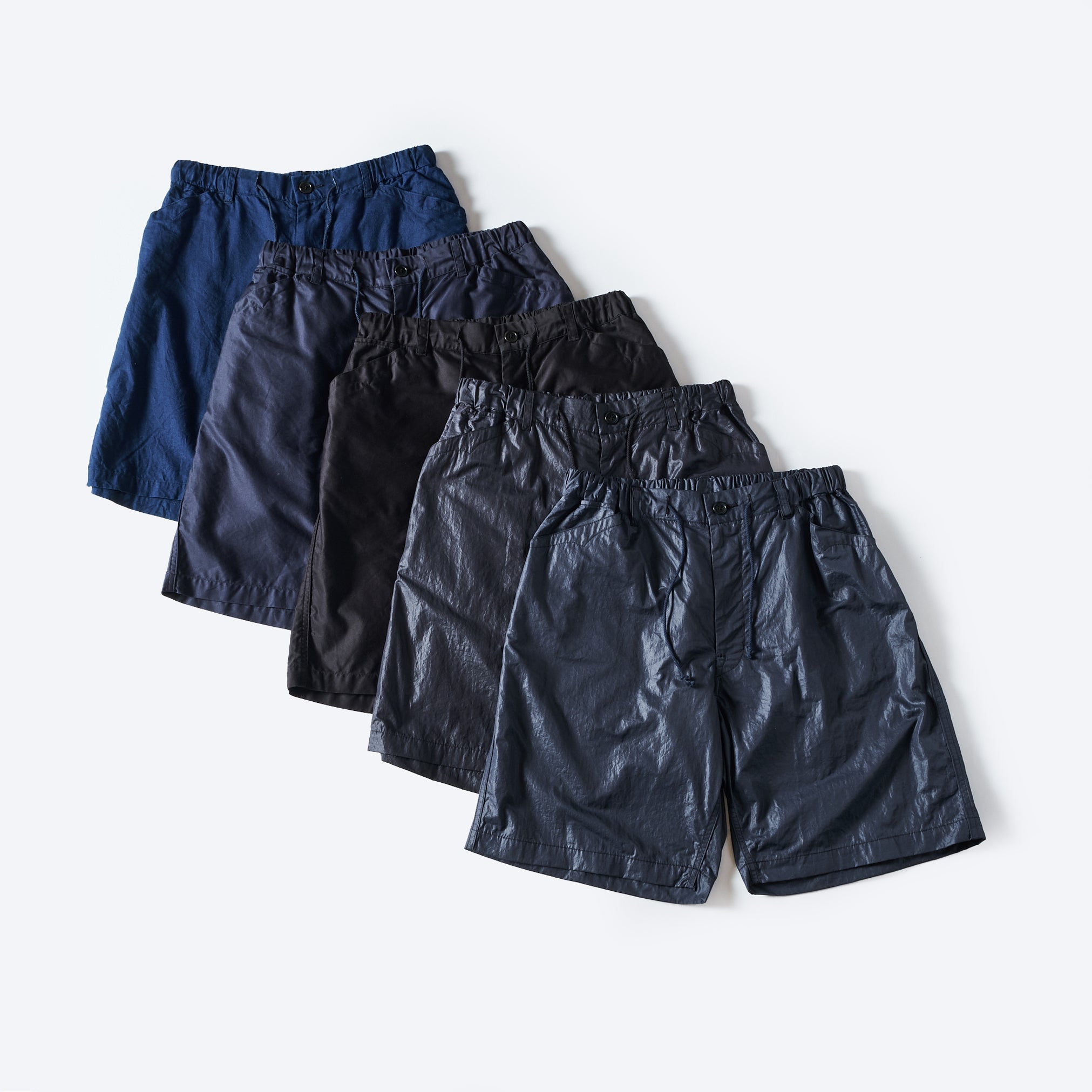 [PRE-ORDER SUMMER] #3319S-WTB ​​EZ Chinois De Luxe Shorts : waxy taffeta black