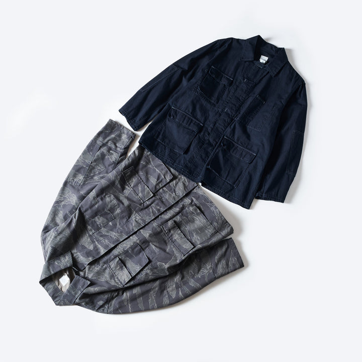 美品USA製 POST OVERALLS ドラムボディバッグ タイガーカモ 迷彩