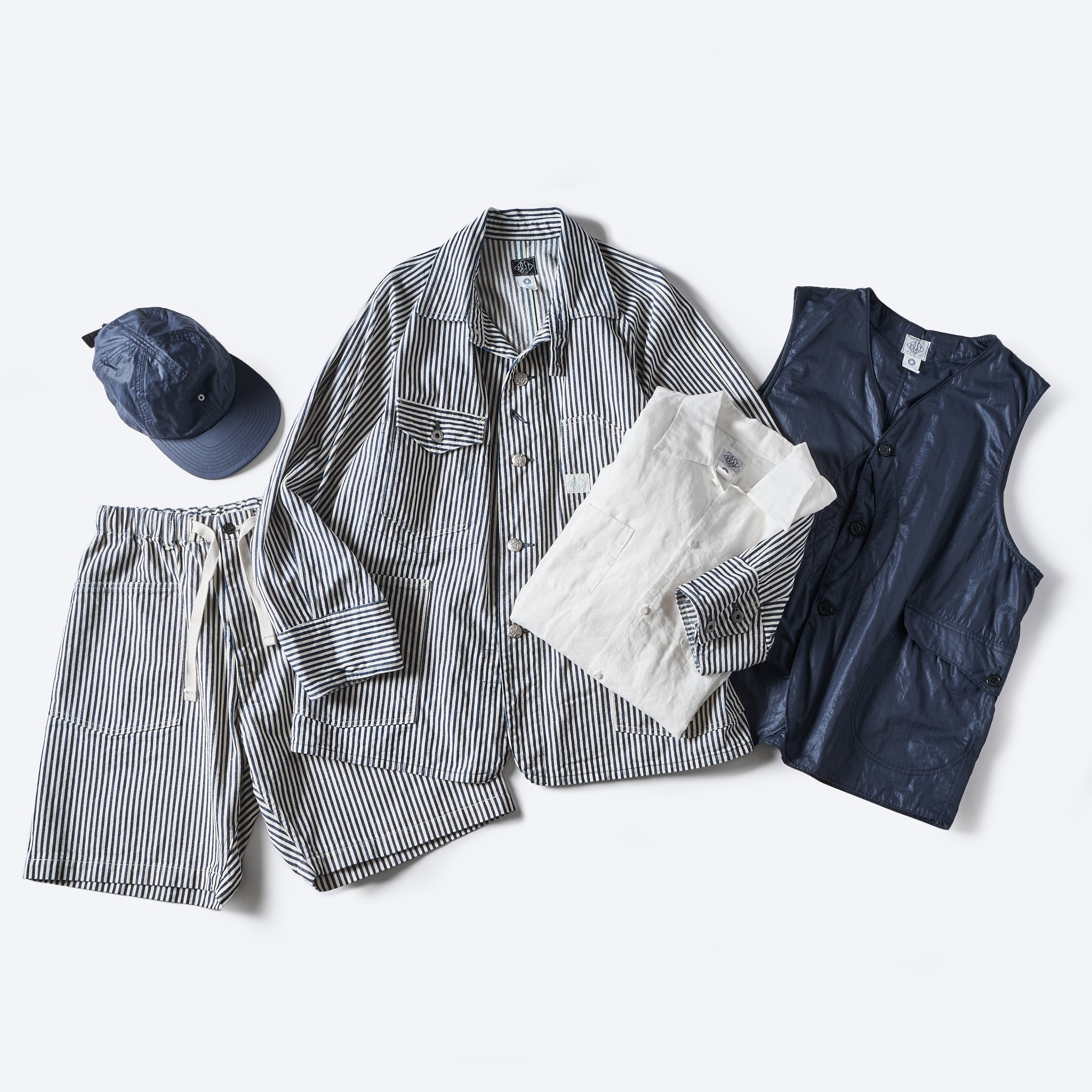 #1102-03 Engineer's Jacket: express stripe indigo