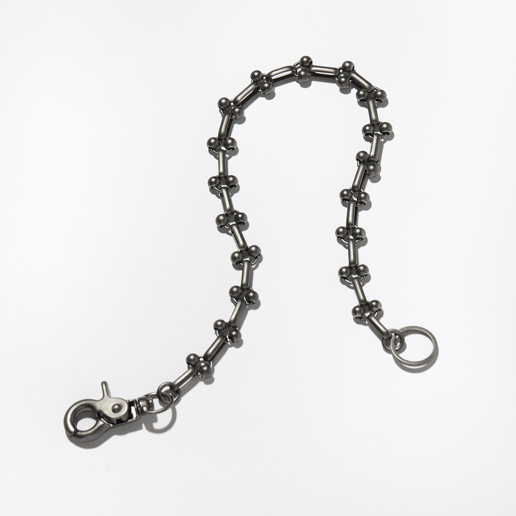 #3910-PK2 POST Key Chain #2 : brass flat black