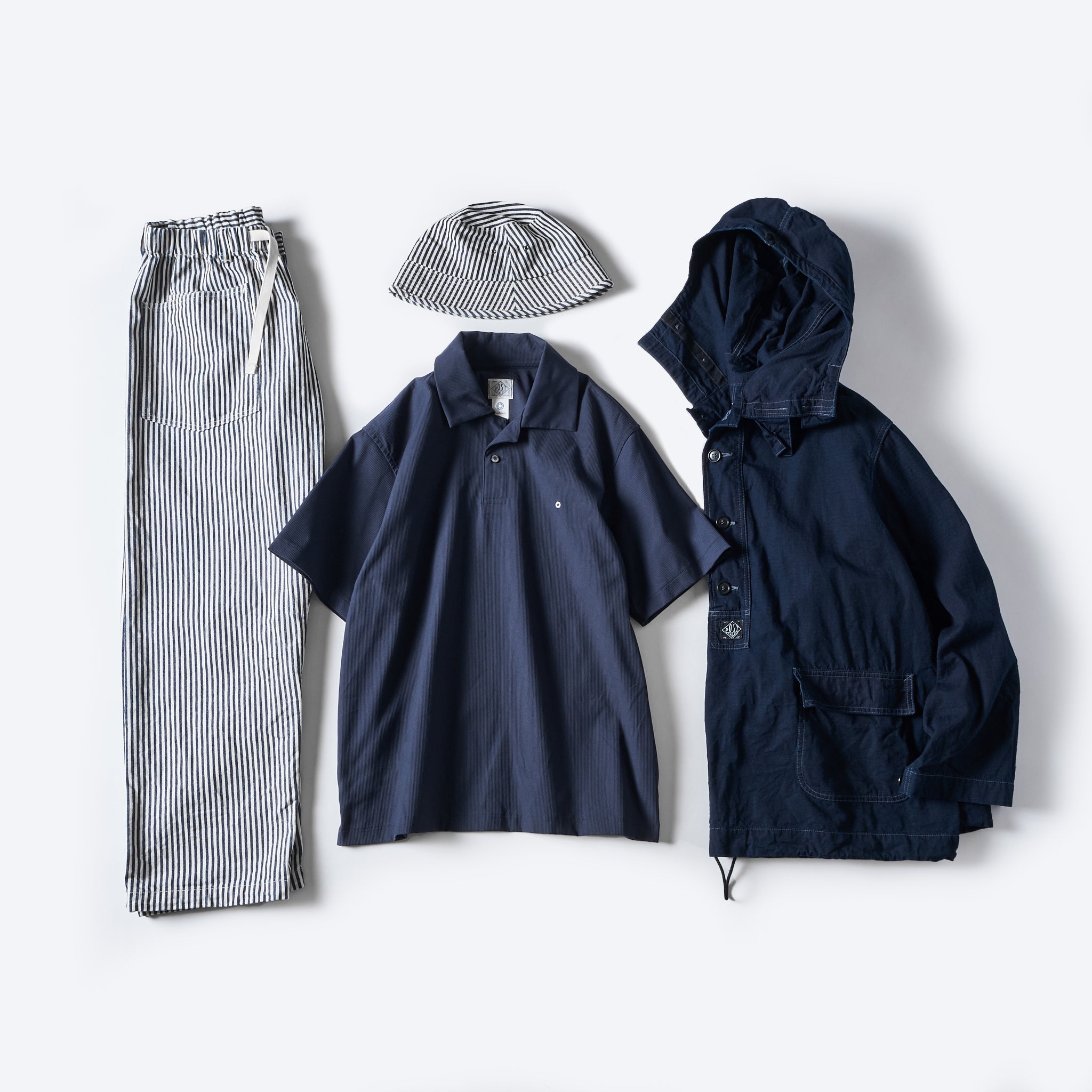 #3313-03 EZ ARMY-NAVY Pants 2 : express stripe indigo