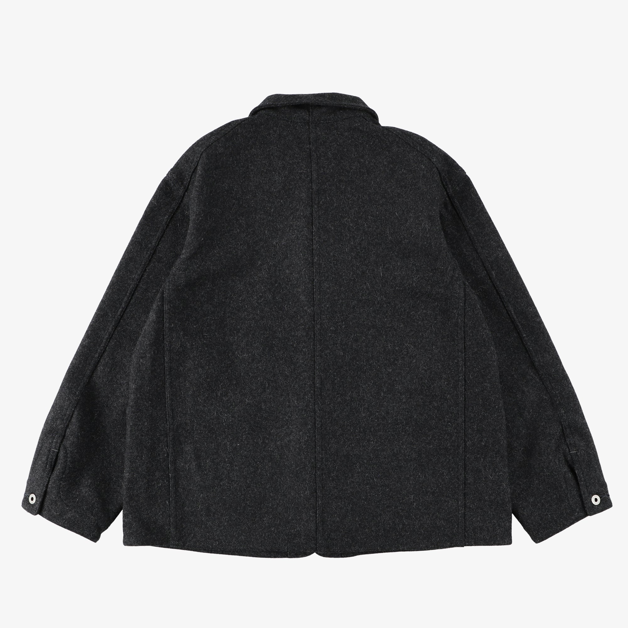 #1106R WM1 / wool melton dark charcoal heather