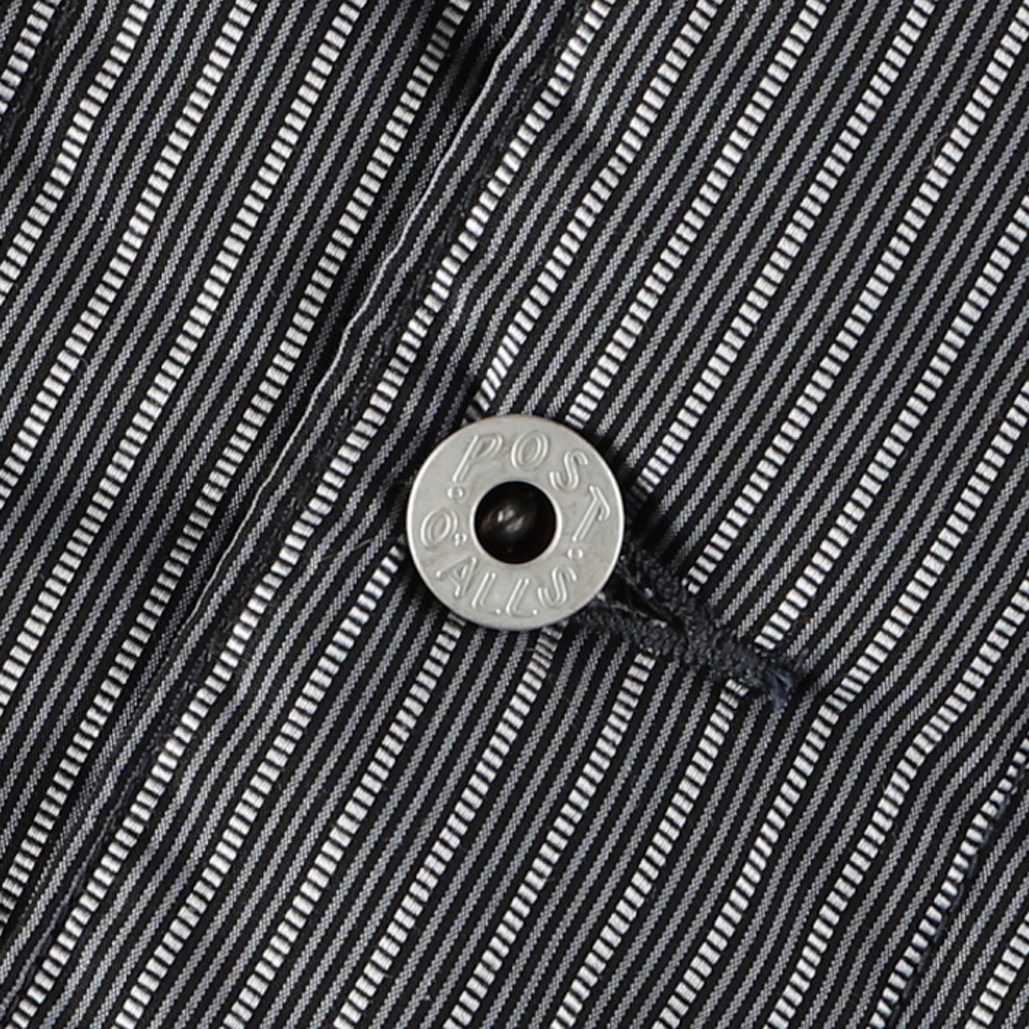 #1109R-DS Banana Collar Jacket - R : dobby stripe with Thinsulate silver