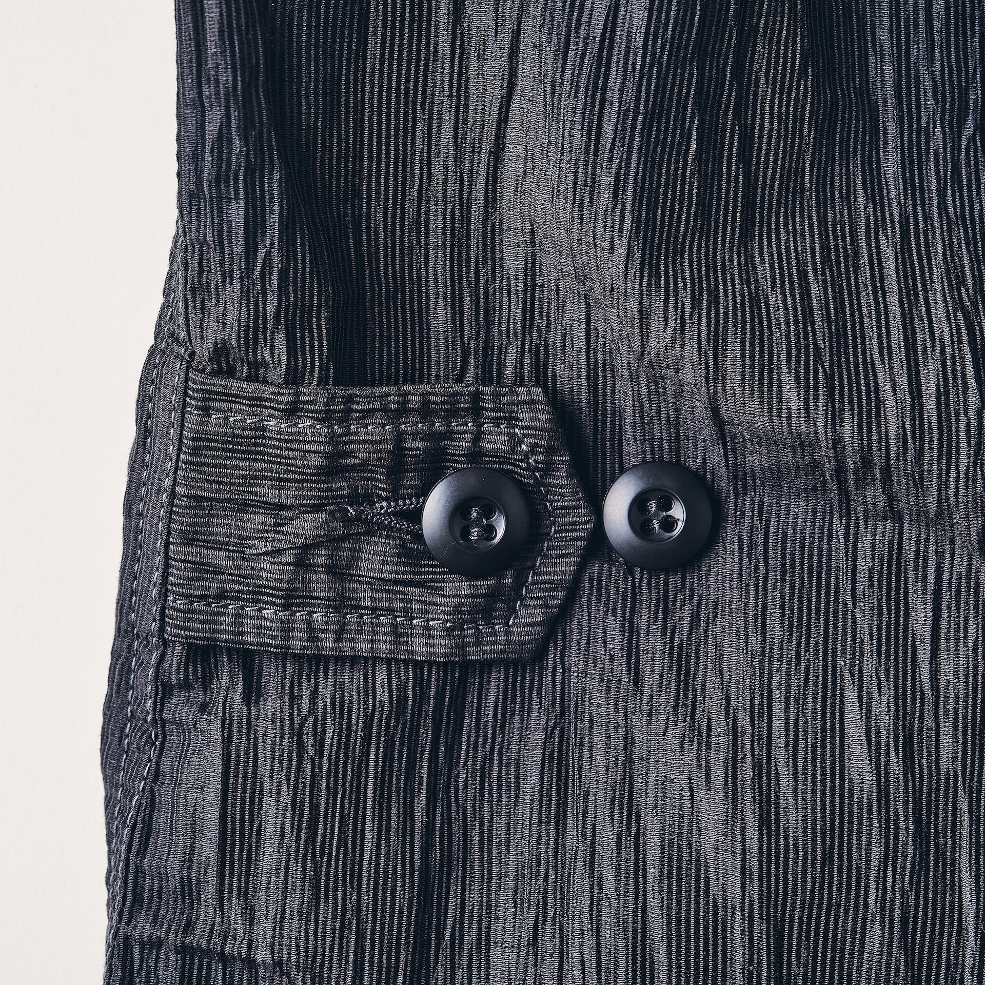 #1123-CLC BDU-R : crinkle linen/cotton charcoal