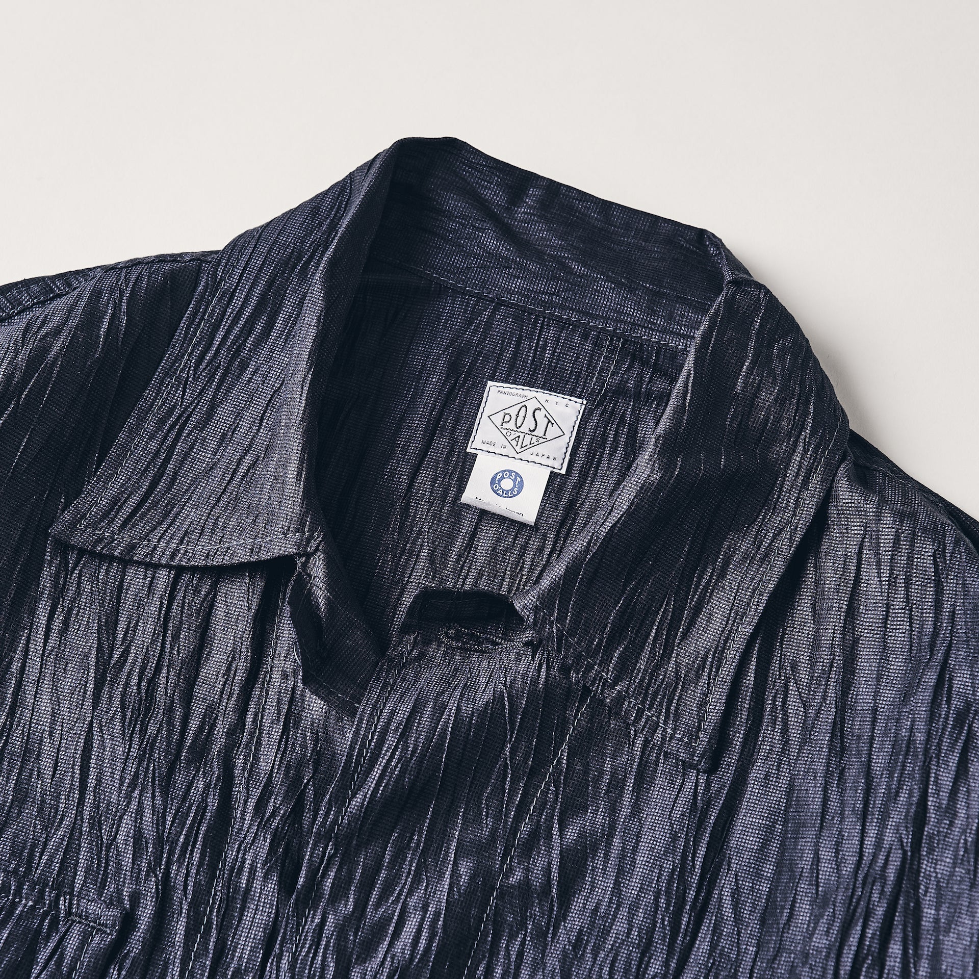 #1123-CLN BDU-R : crinkle linen/cotton navy