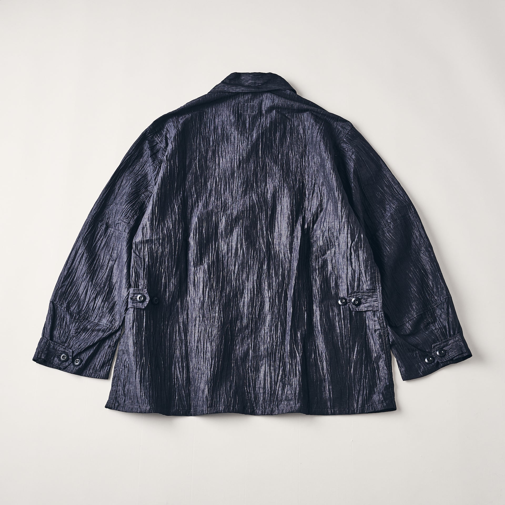 #1123-CLN BDU-R : crinkle linen/cotton navy