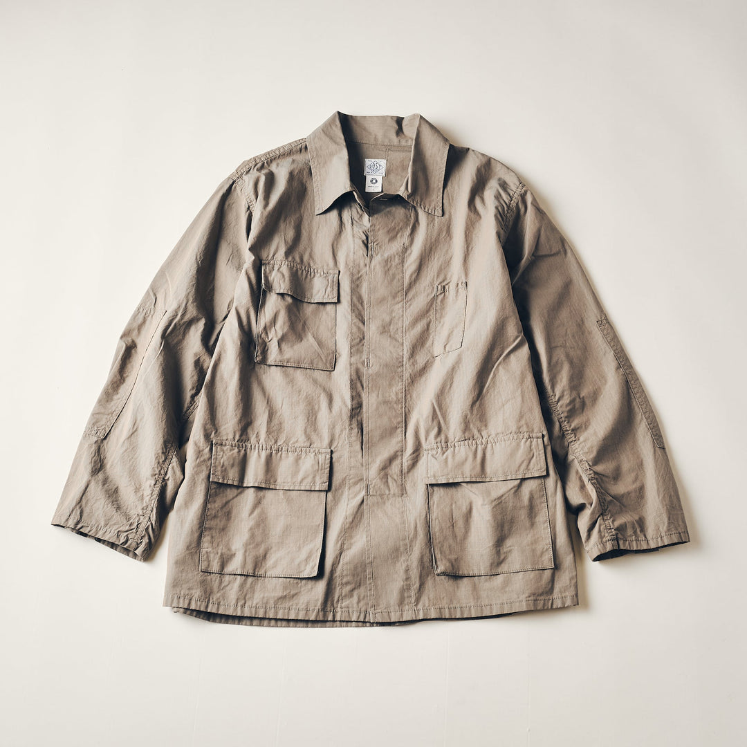 #1123-CRI BDU-R : cotton ripstop iridescent khaki – POST OʼALLS