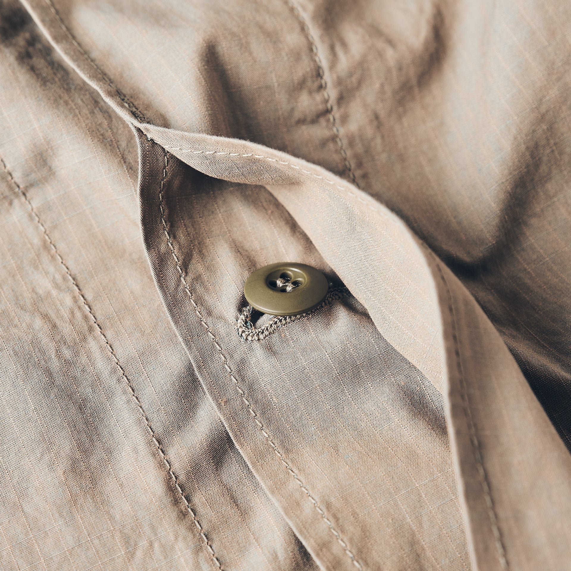 #1123-CRI BDU-R : cotton ripstop iridescent khaki
