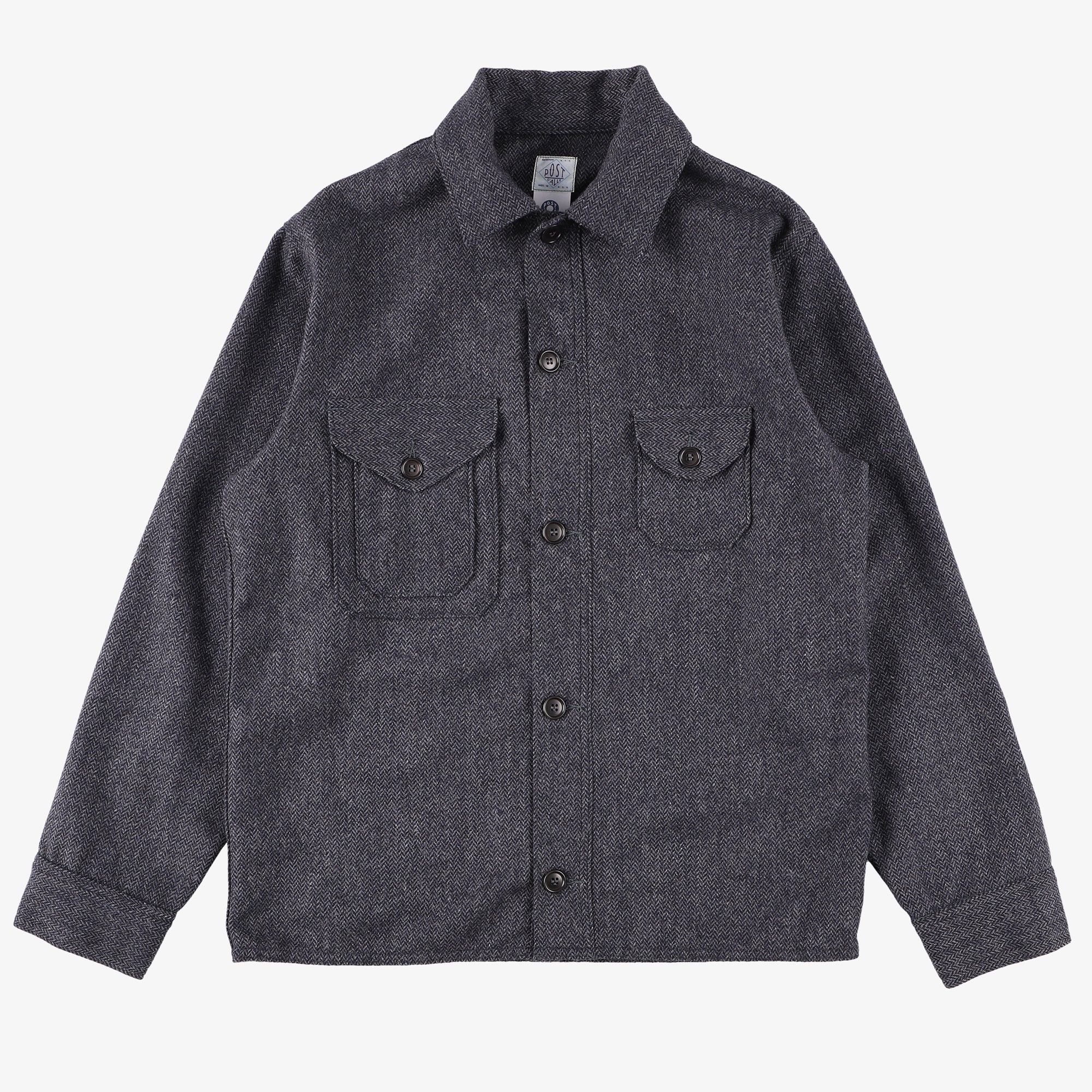 #1179-WHBT1 C-POST : wool HBT grey