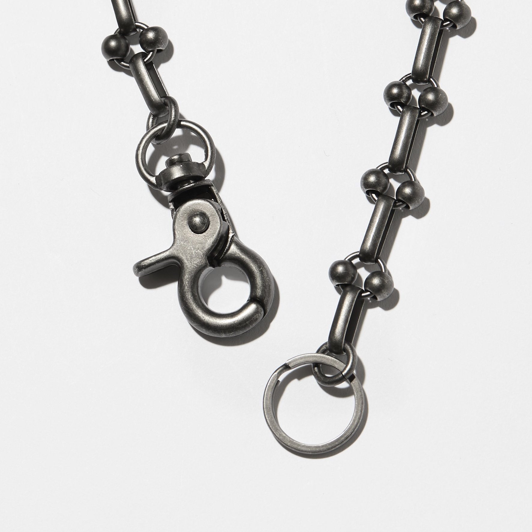 #3910-PK2 POST Key Chain #2 : brass flat black