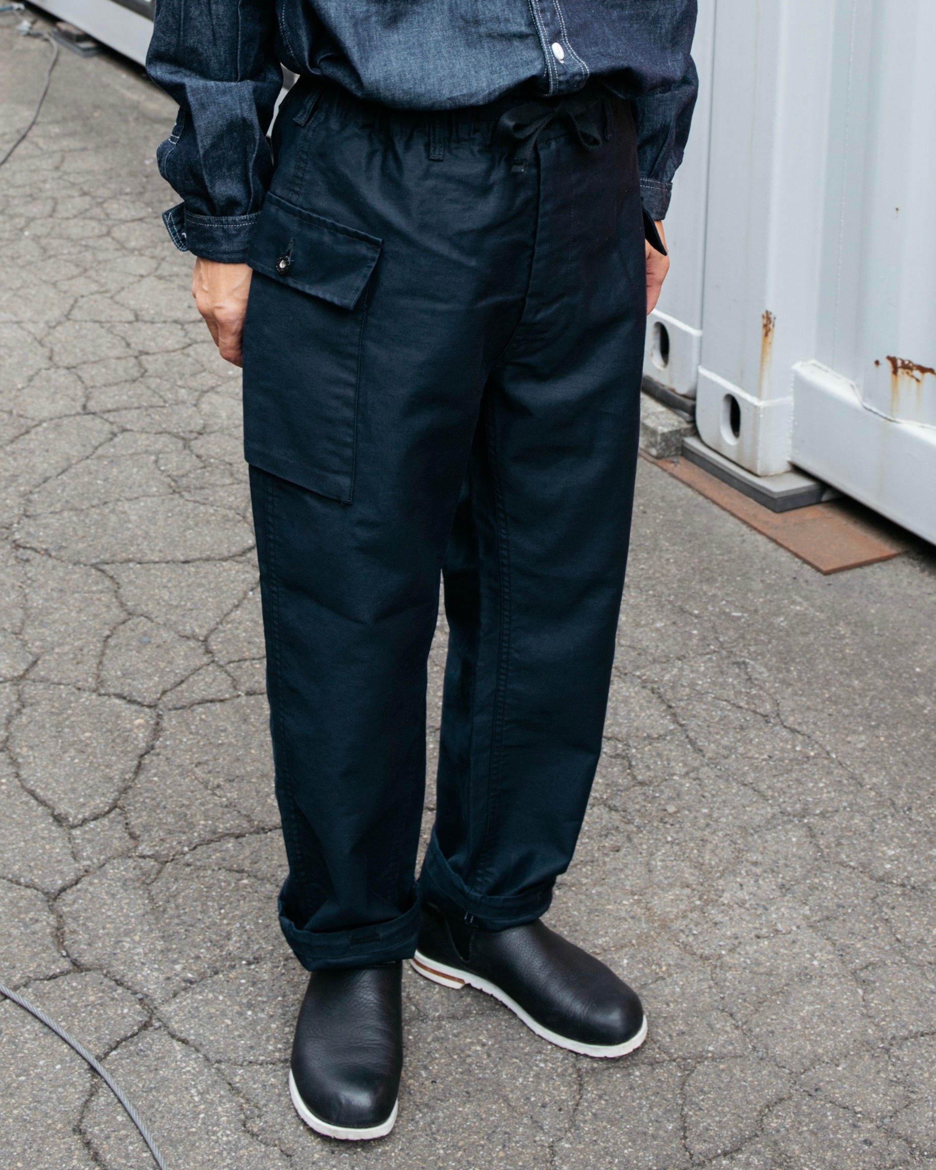 #3308-VM2 E-Z WALKABOUT Pants : vintage moleskin navy